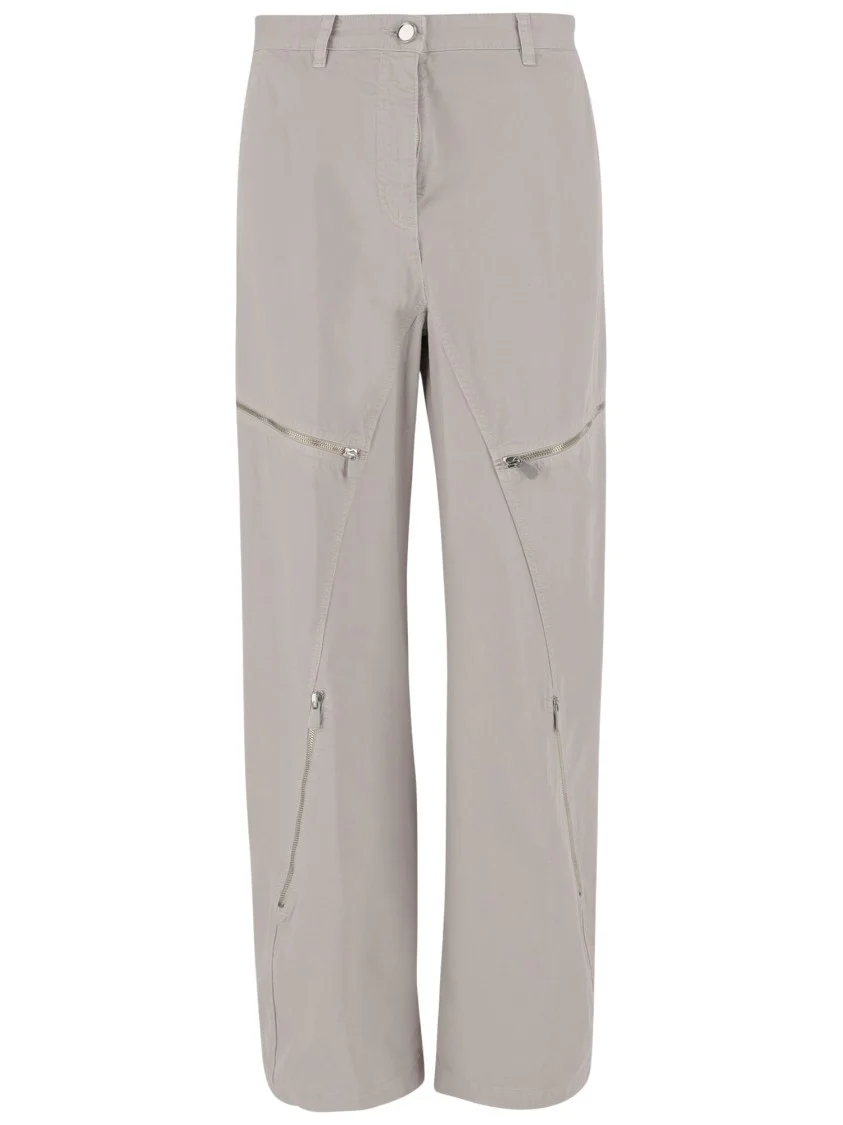 Gray Cotton Pants
