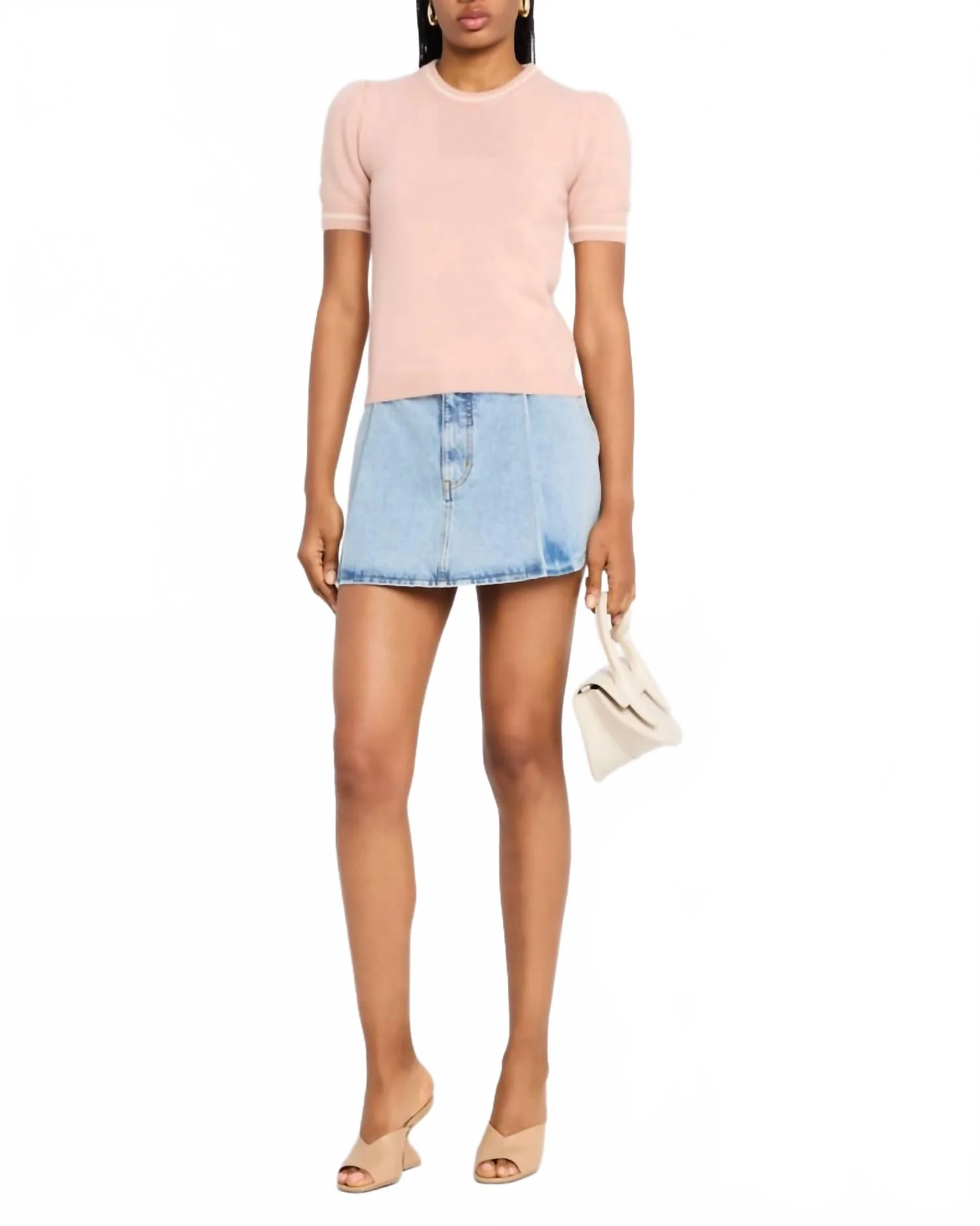 Pleated Mini Skirt In Outlaw