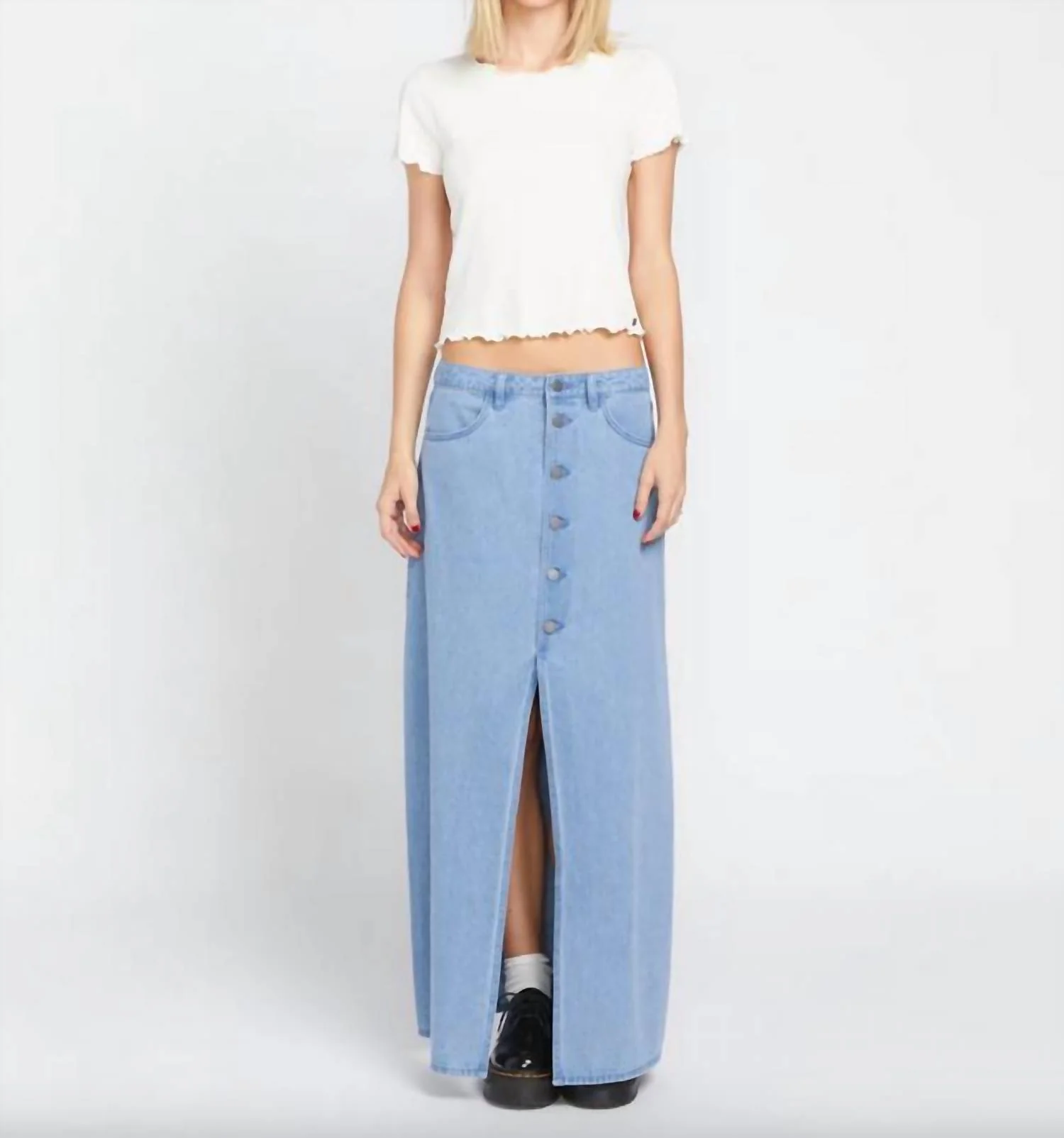 Chill Trap Skirt In China Blue