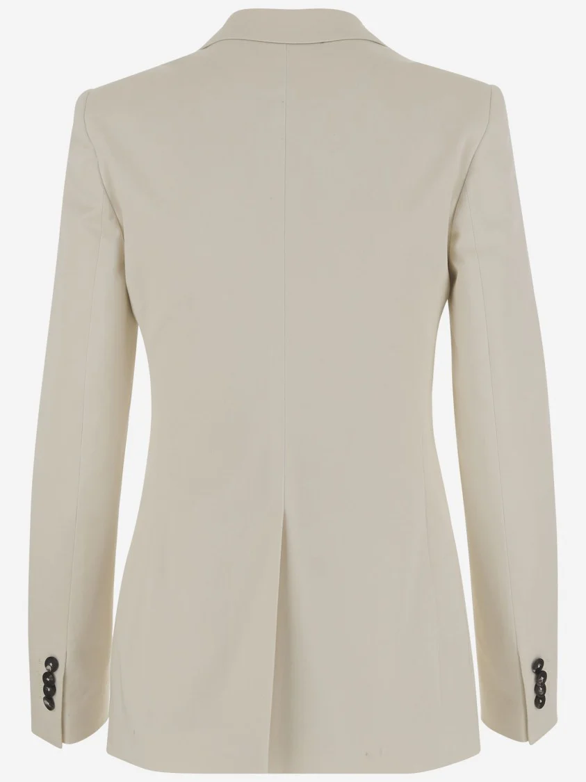 Wool And Silk Single-Breasted Jacket