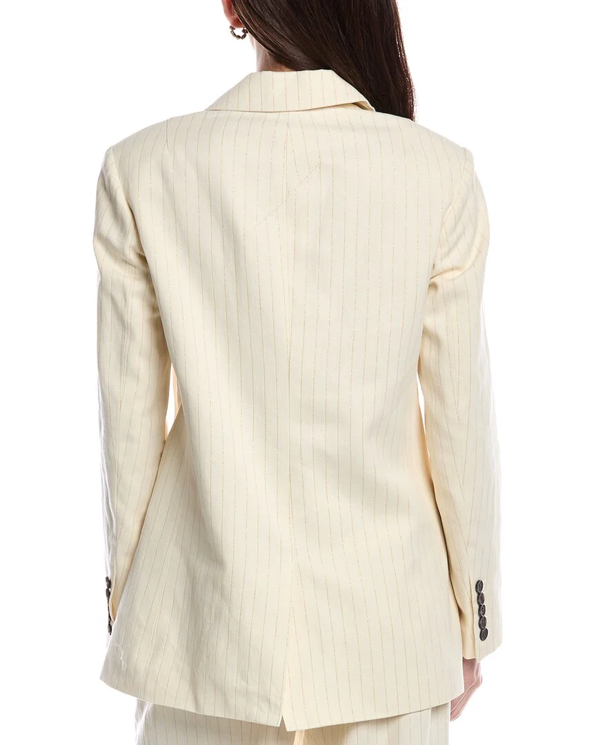 AllSaints Payton Linen-Blend Blazer