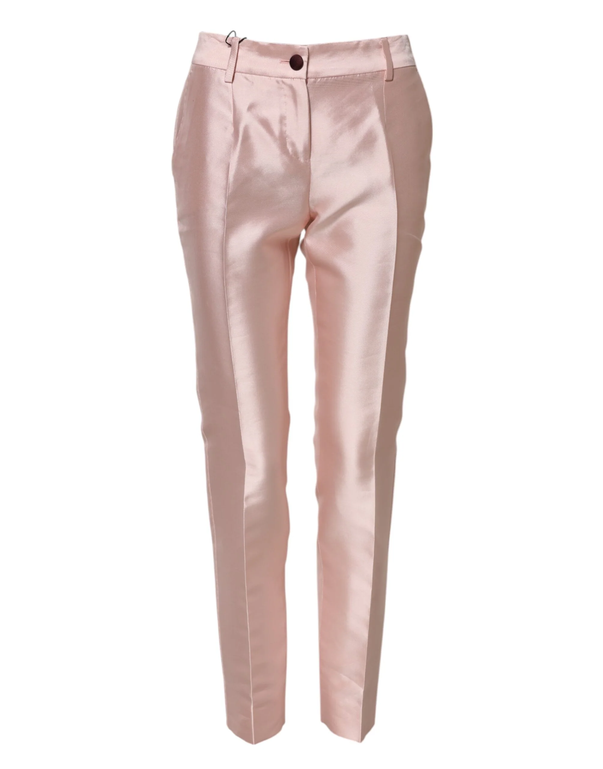 Dolce & Gabbana Satin High Waist Tape Women's Pants