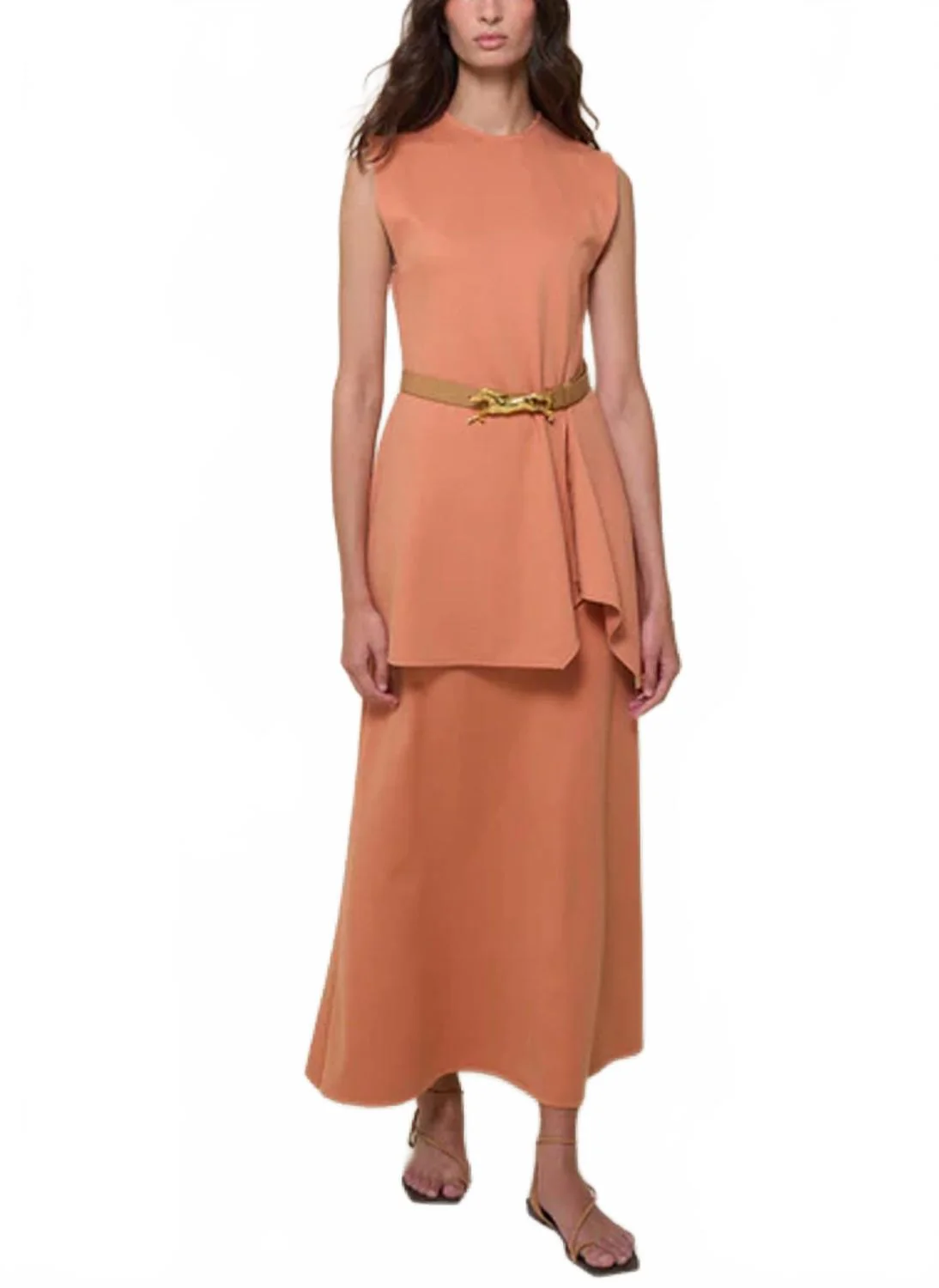 Whispers Ankle Skirt In Nude