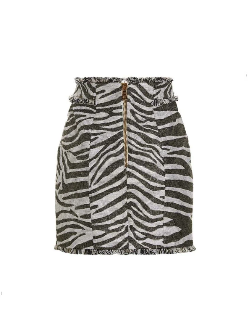 'Lurex Zebra' Skirt