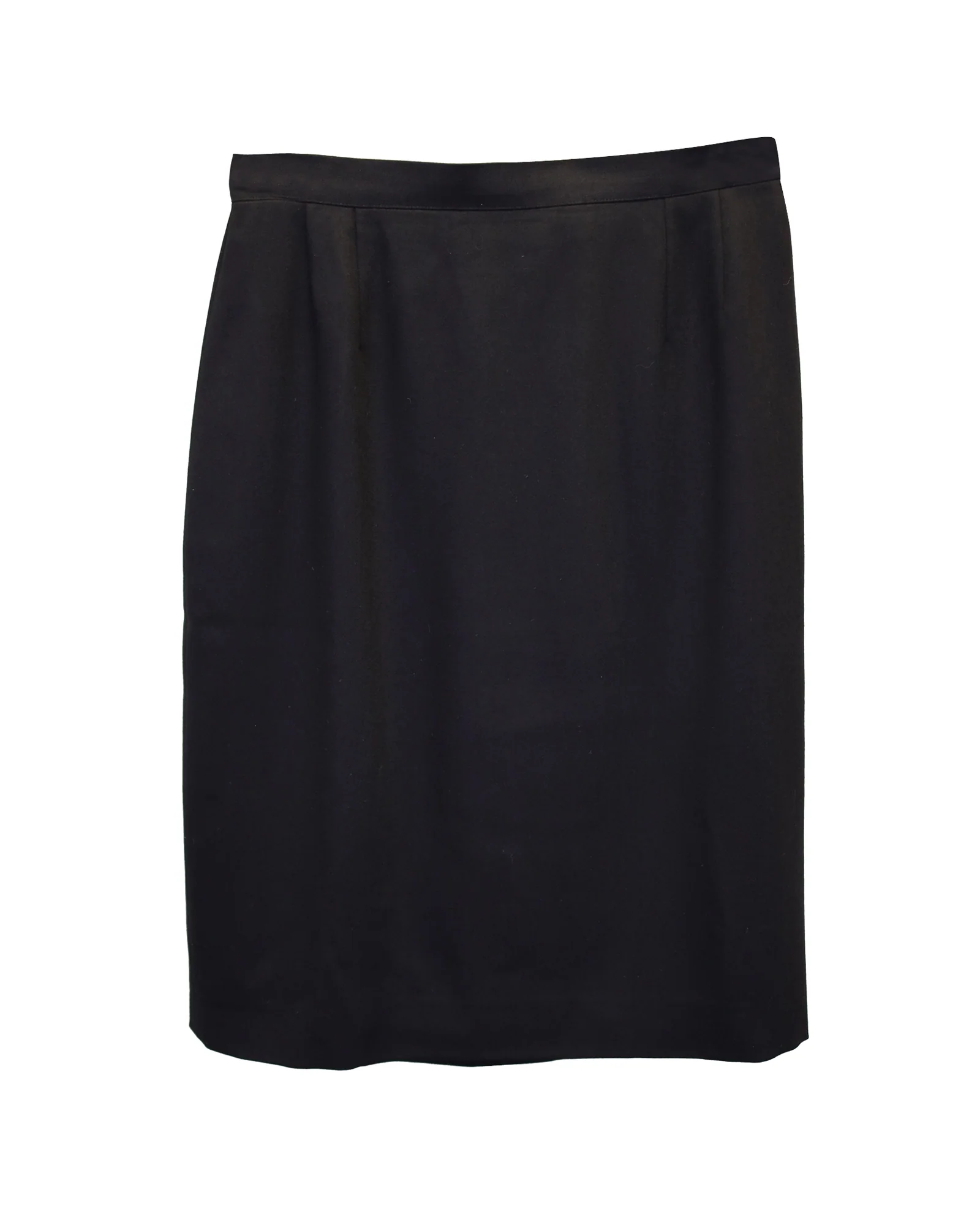 Giorgio Armani Le Collezioni Pencil Skirt in Black Wool