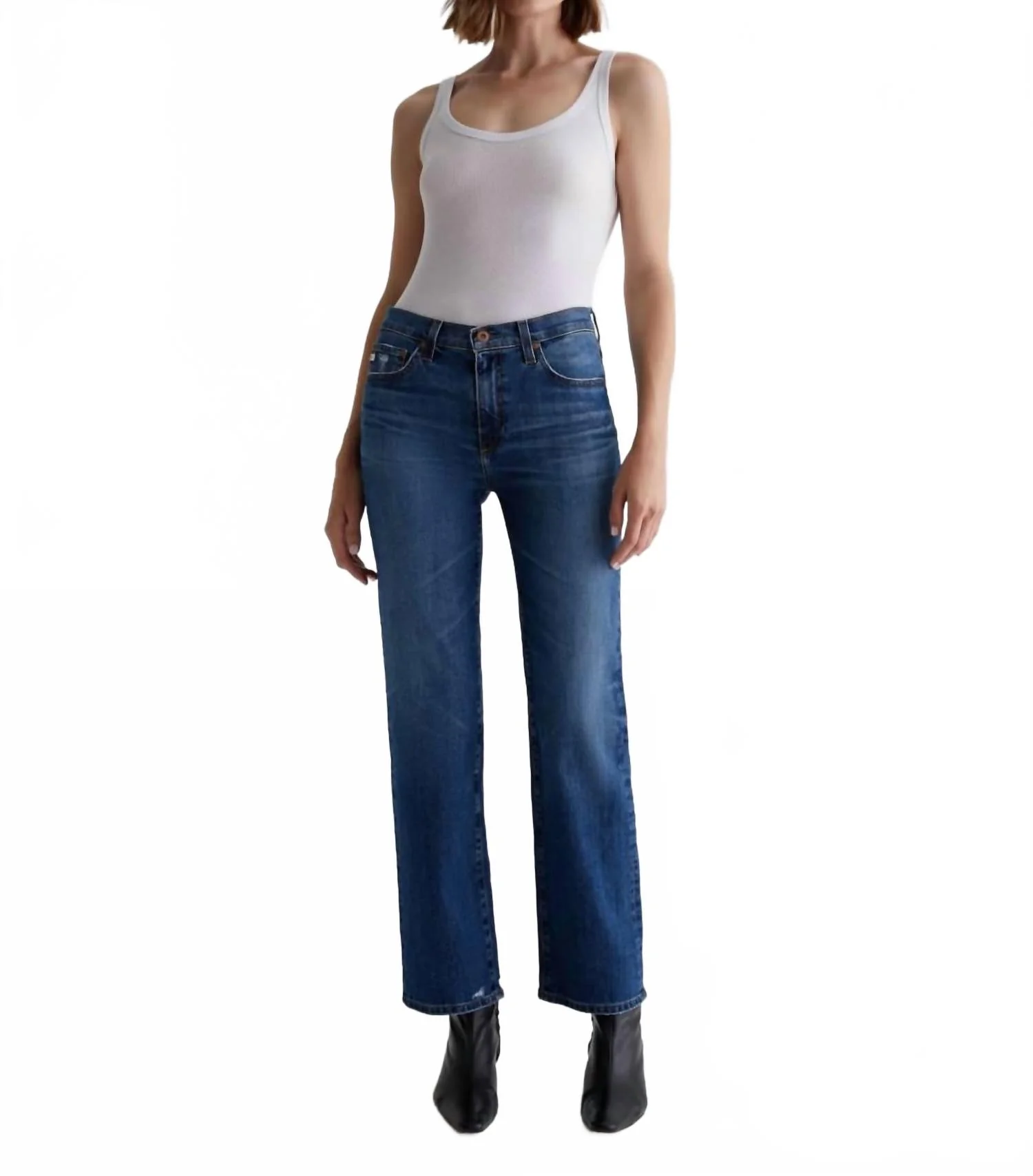 Brinley Straight Leg Jeans In Blue
