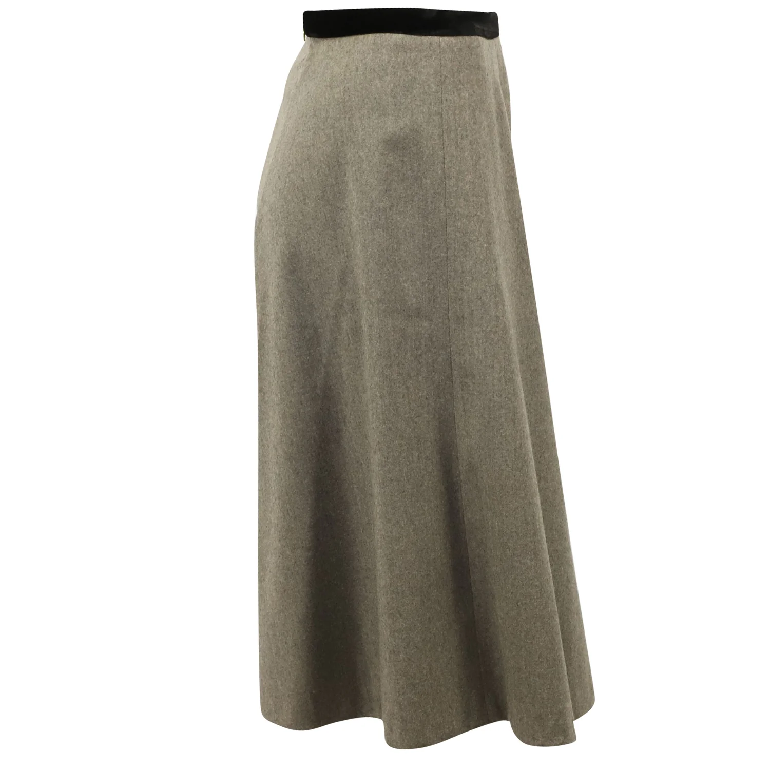 Joseph A-line Skirt in Grey Virgin Wool
