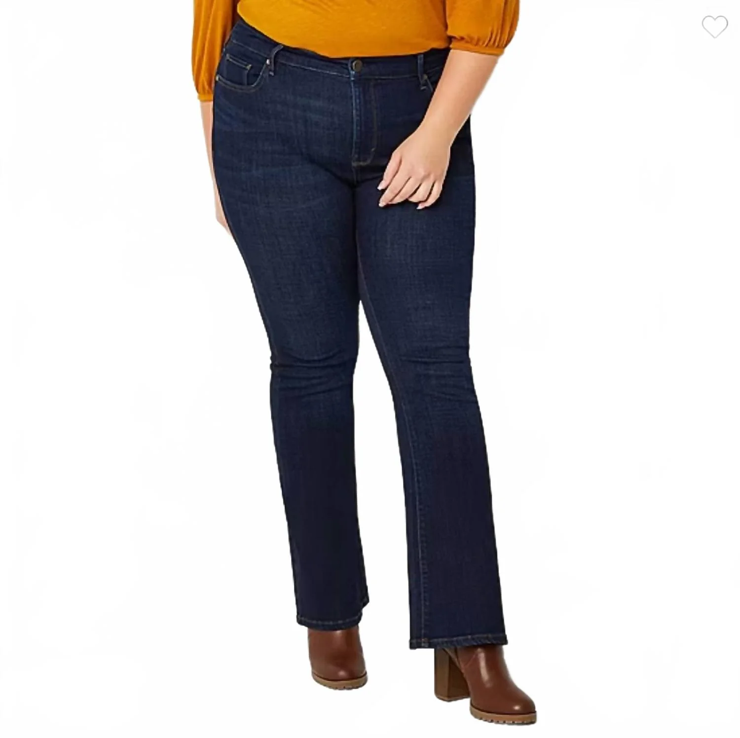 Women's High-Rise Flare Leg Fitted Hip & Thigh Jeans In Navy