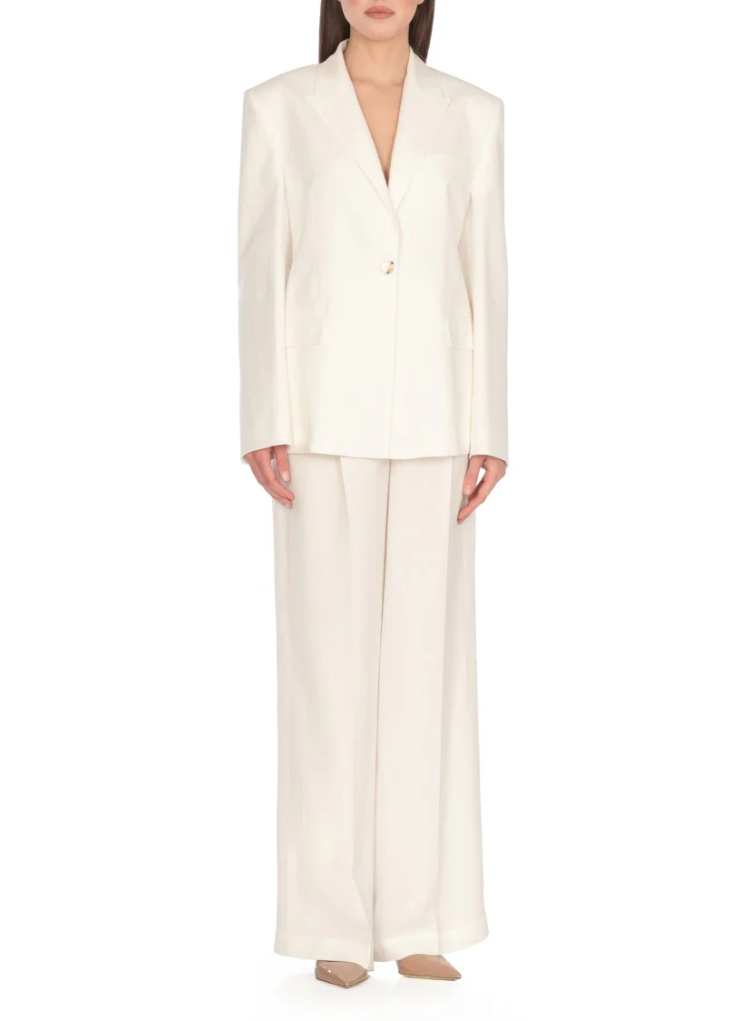 Viscose And Linen Blazer