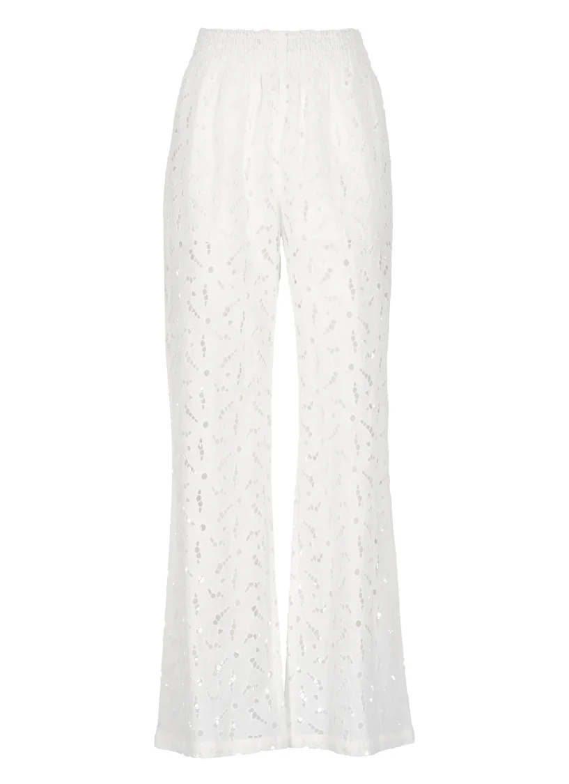 White Cotton Pants