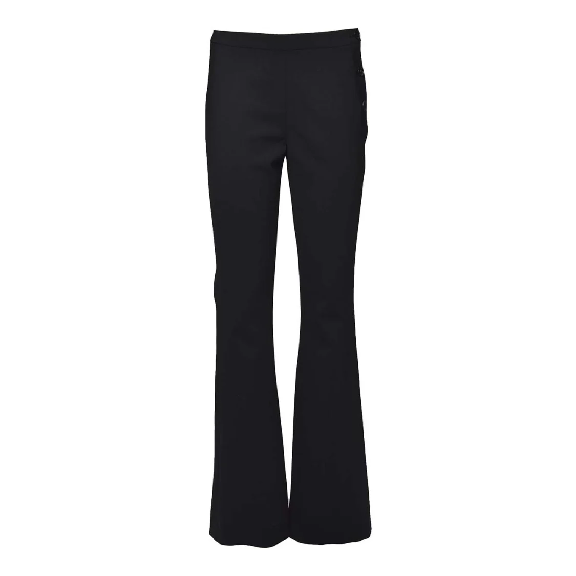 Sartorial Oblique Pants In Black Wool