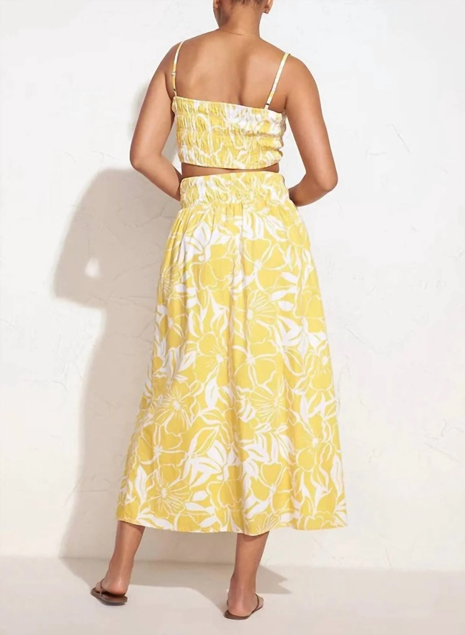 Kiera Skirt In El Marsa Floral Print Marigold