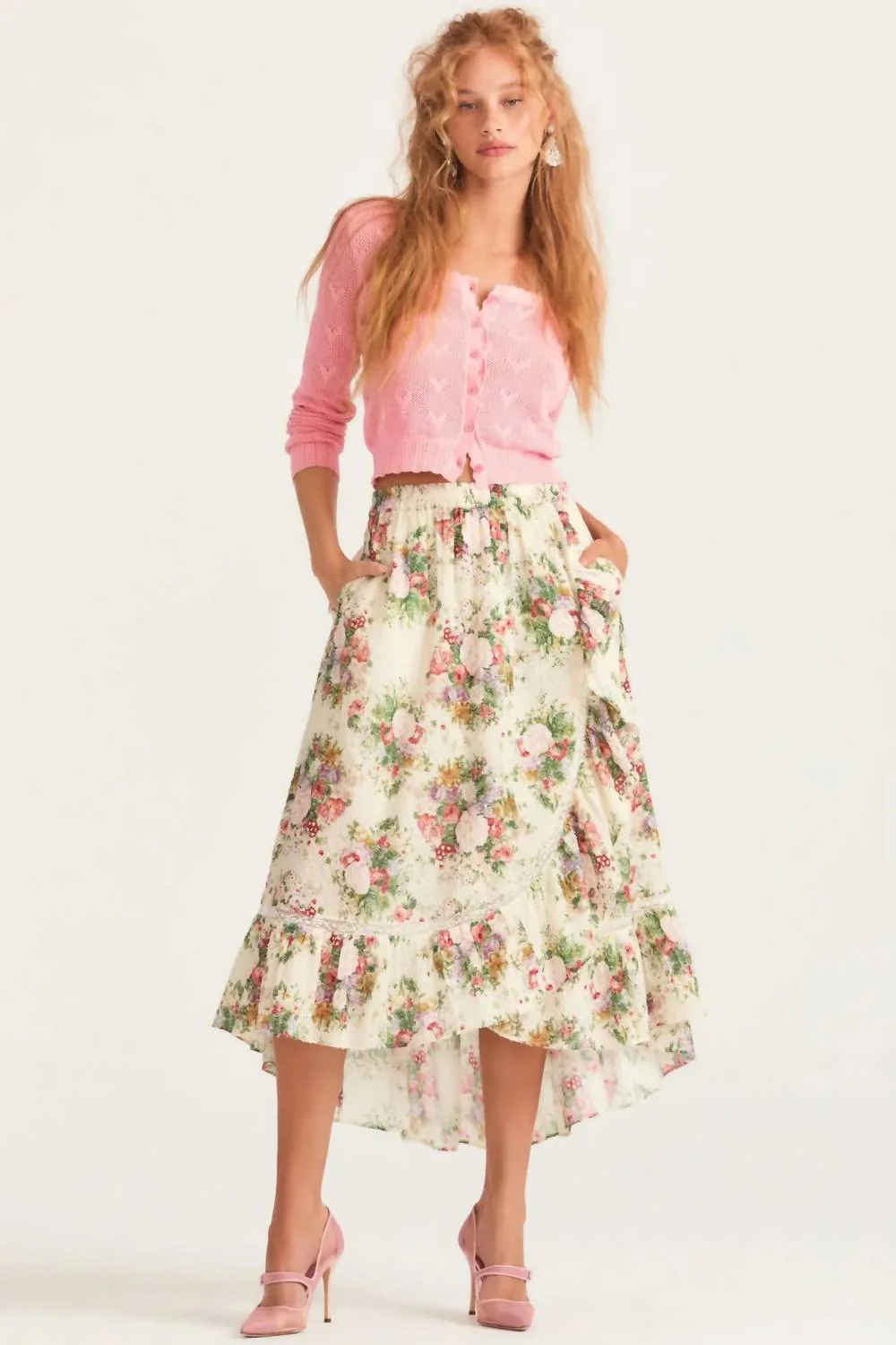 Viva Skirt In Shimmering Gemstone