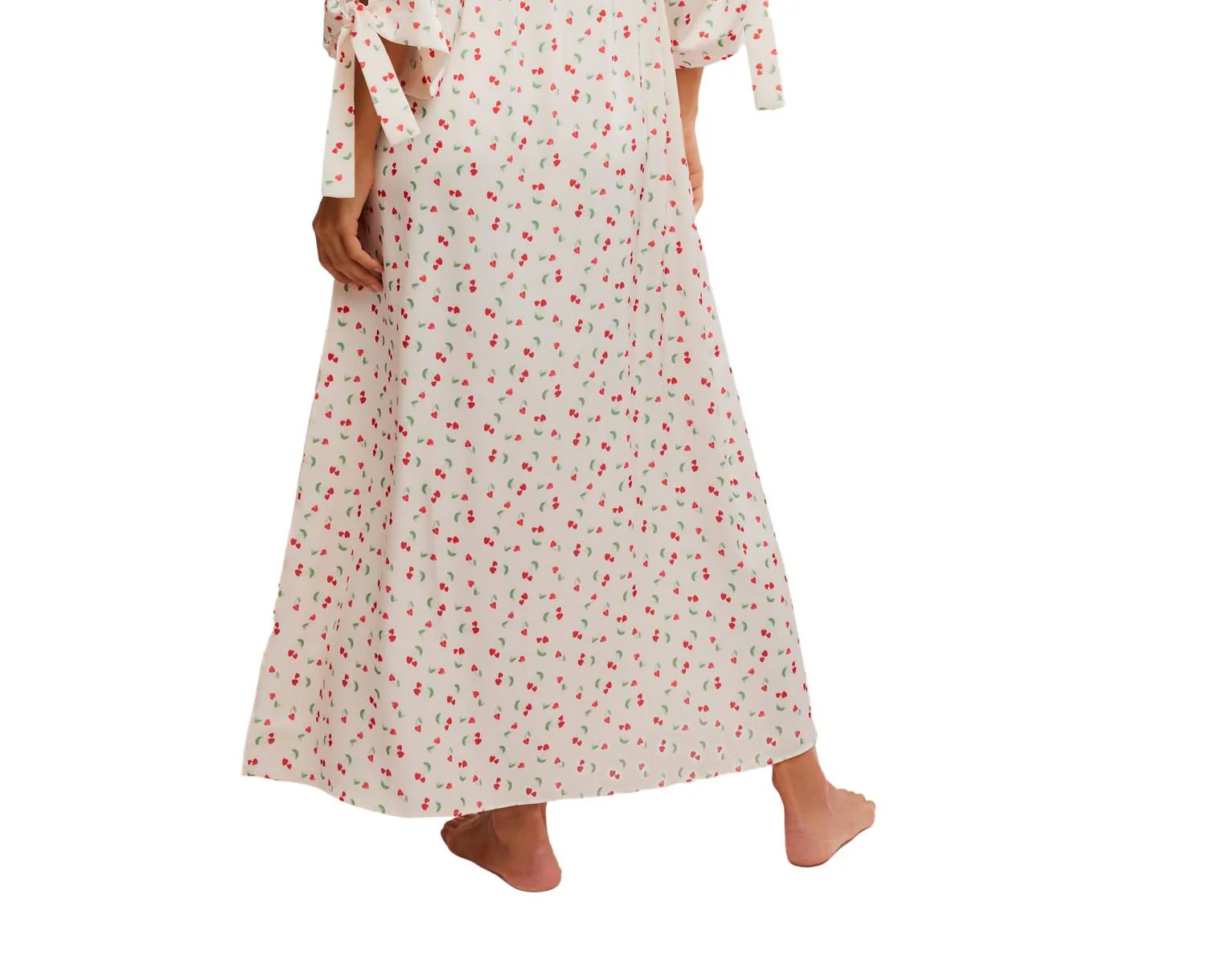 First Blush Robe In Ivory Combo