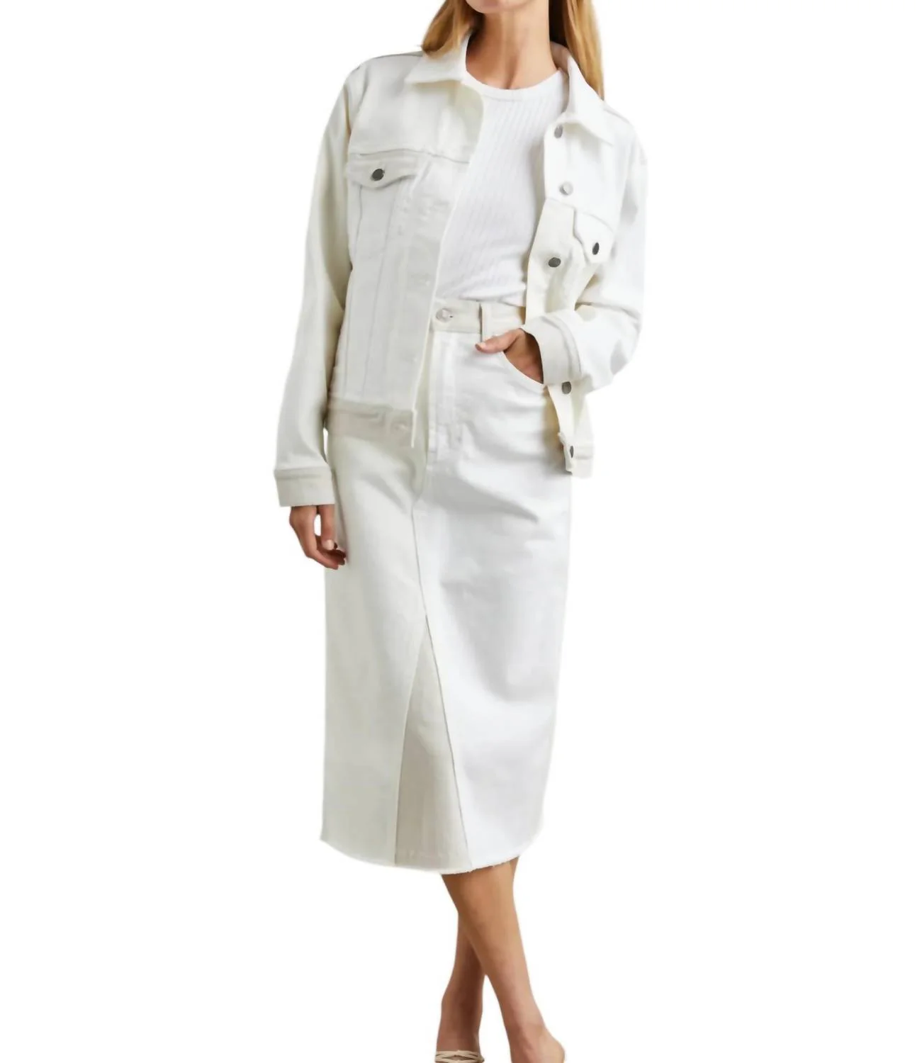 Highland Skirt In Ecru Patchwork