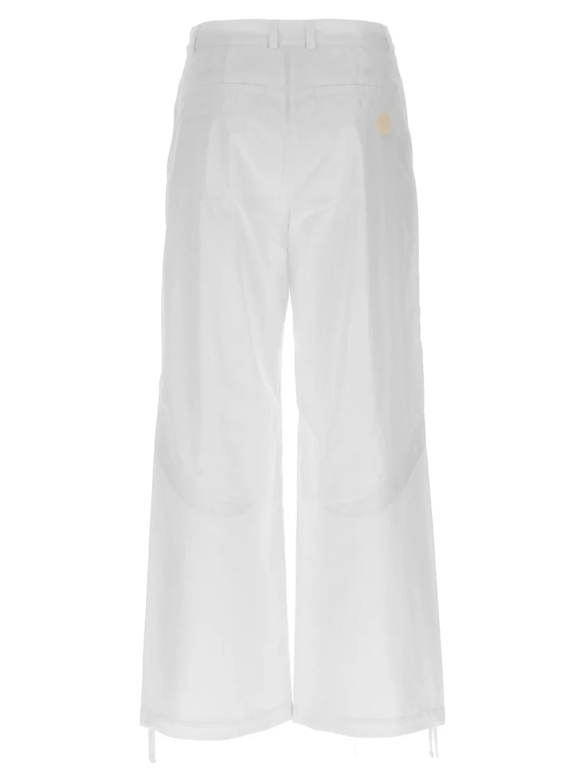Relaxed Wide-Leg Nylon Pants