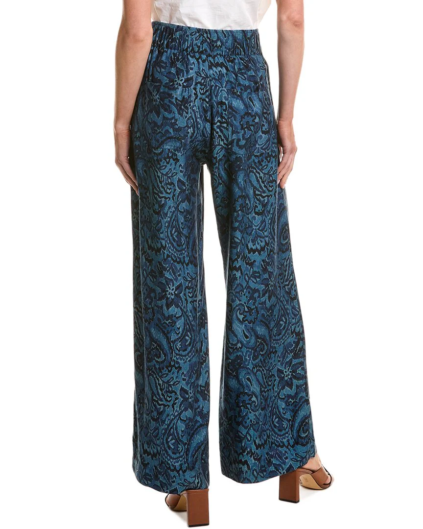 Johnny Was Wide Leg Pleat Pant