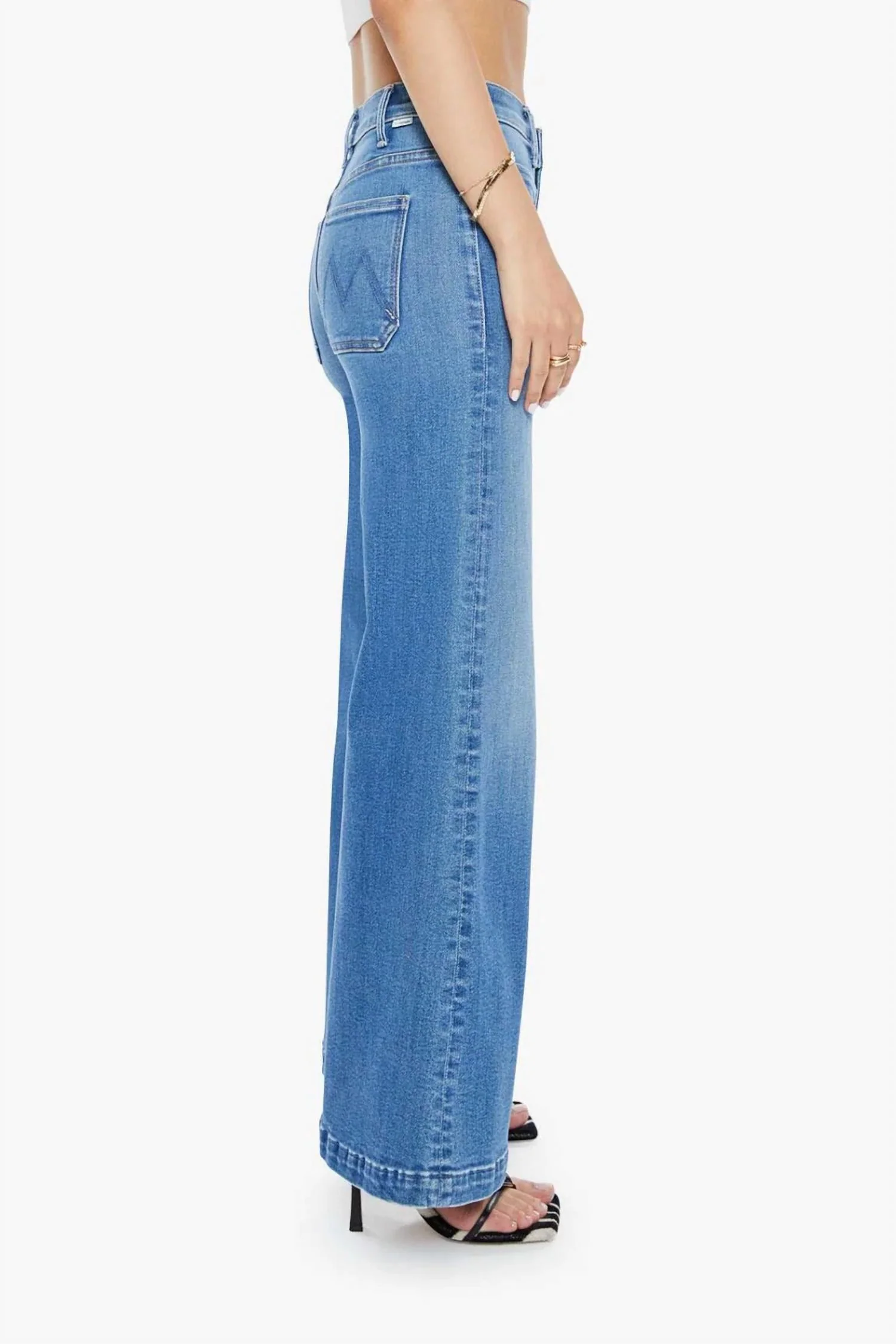 Hustler Roller Patch Pocket Jeans - Petite In Piece By Piece