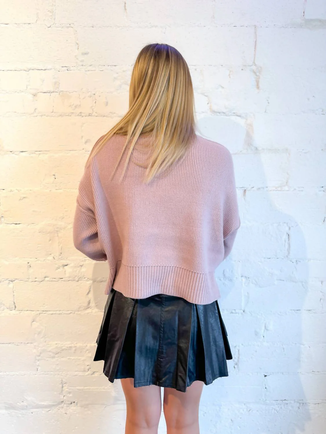 Backstreet Pleated Mini Skirt In Black