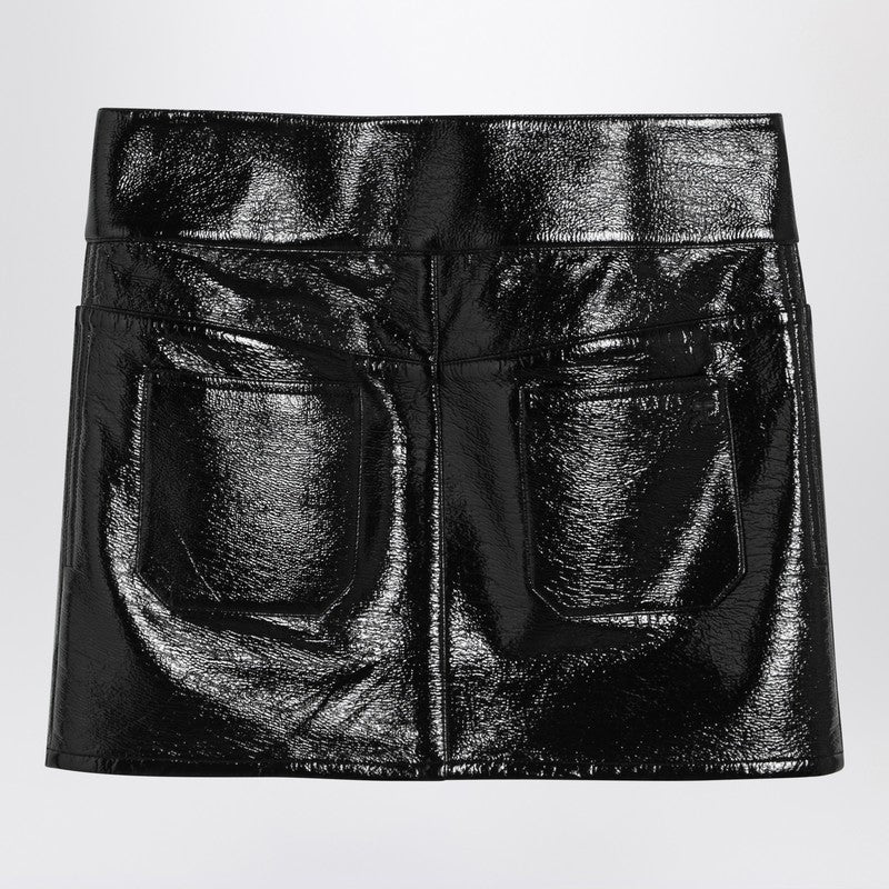 Courrèges Belted Vinyl Mini Skirt