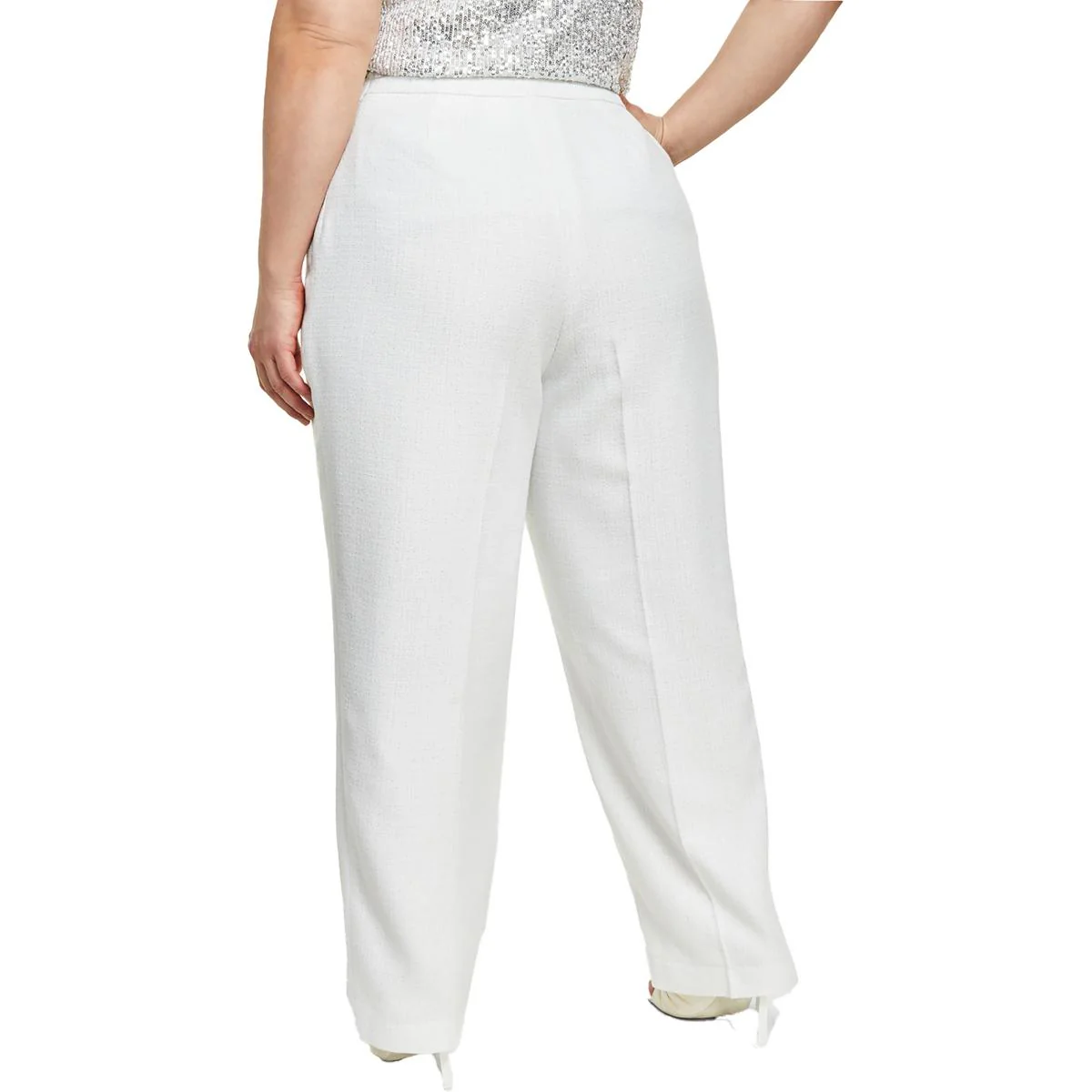 Plus Womens Tweed Trouser Pants