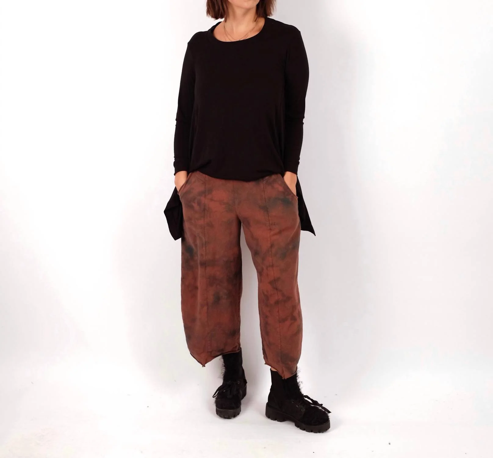 Niles Wide Leg Pants In Outback Print