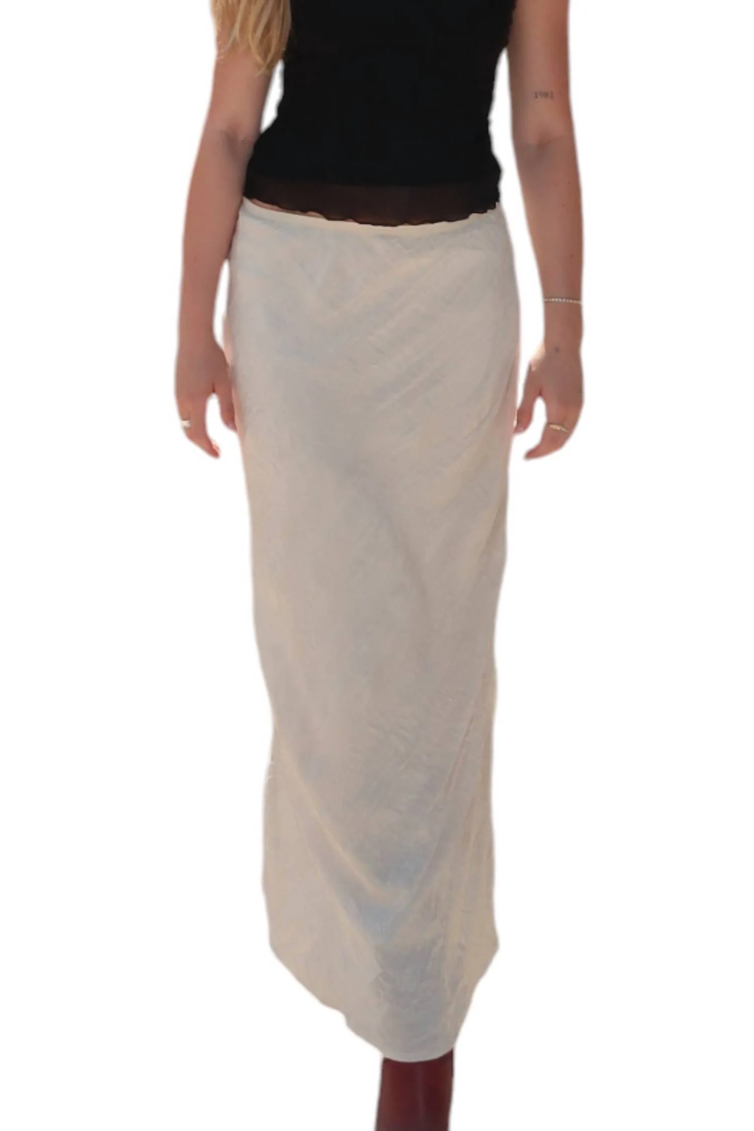 Georgia Maxi Skirt In Greige