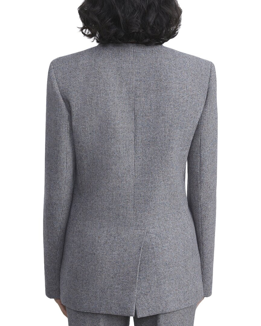 Lafayette 148 New York Double Breasted Wool-Blend Blazer