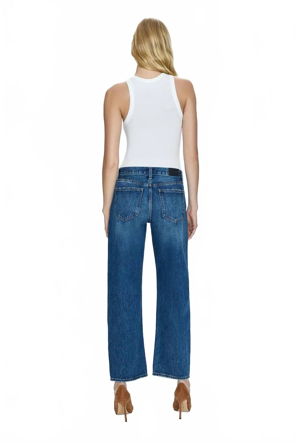 Lexi Mid-Rise Bowed Leg Jeans In Artisan