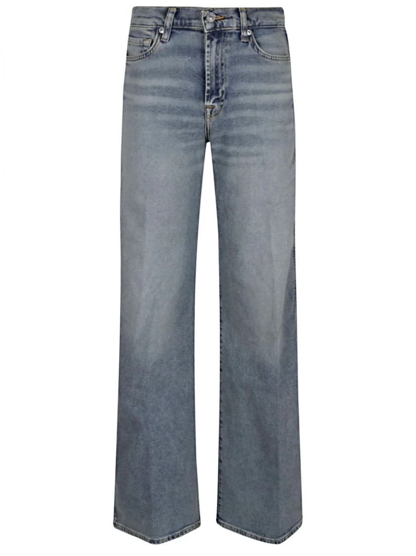 Flared High-Waist Jeans In Luxe Vintage Denim