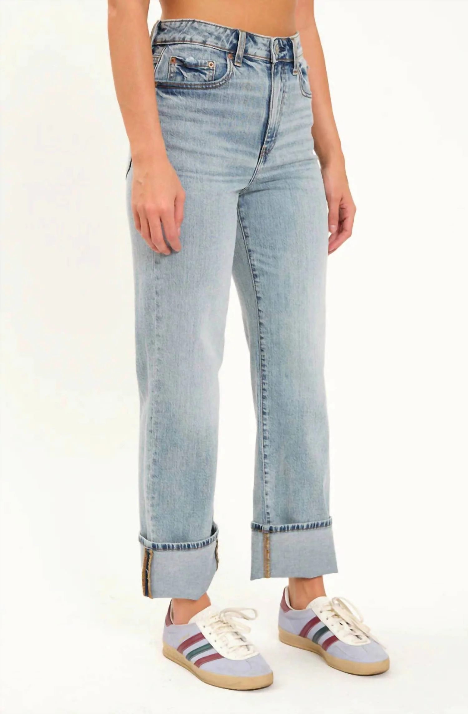Sundaze High Rise Vintage Straight Jeans In Girl Code