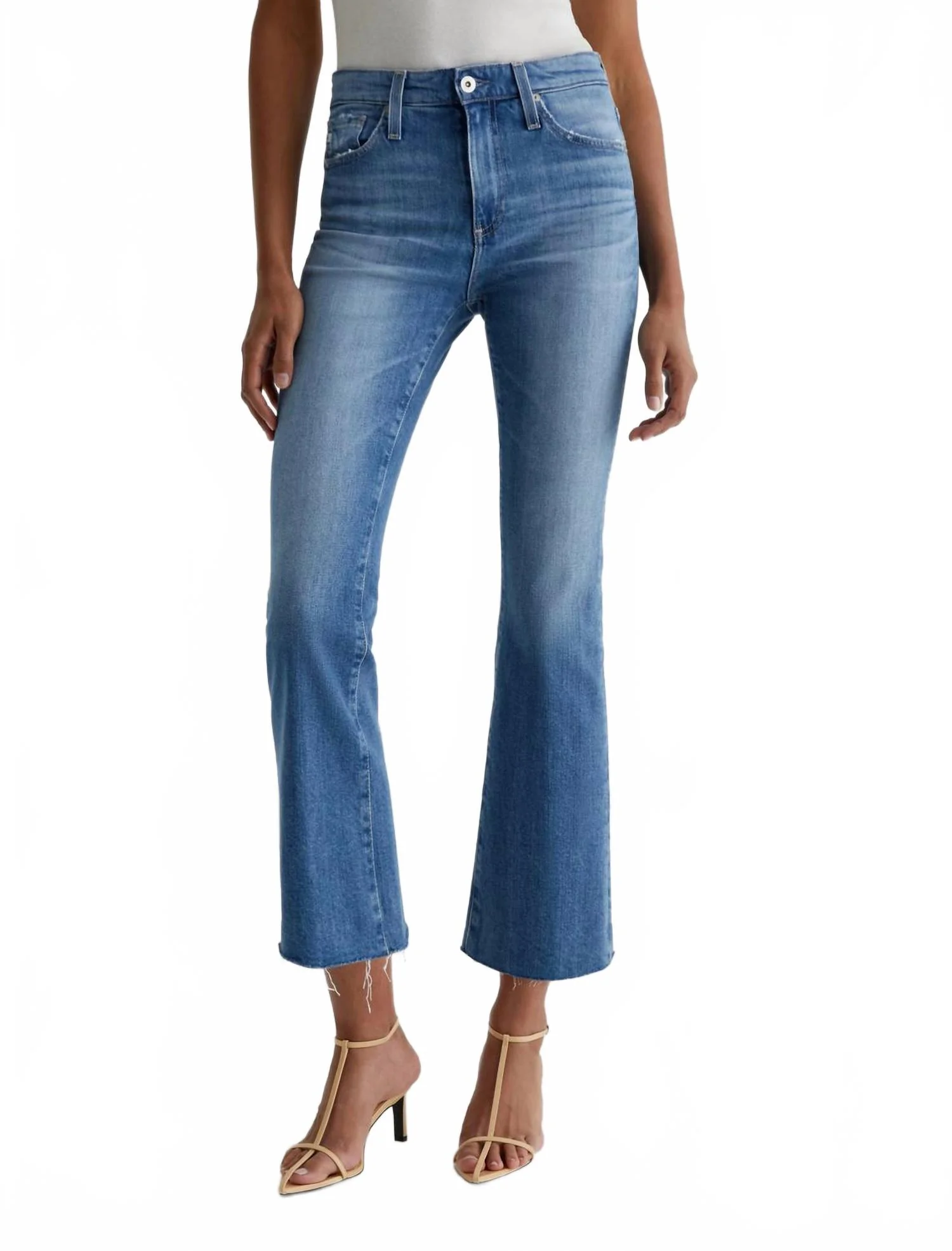 Farrah Boot Crop Jeans In Iris