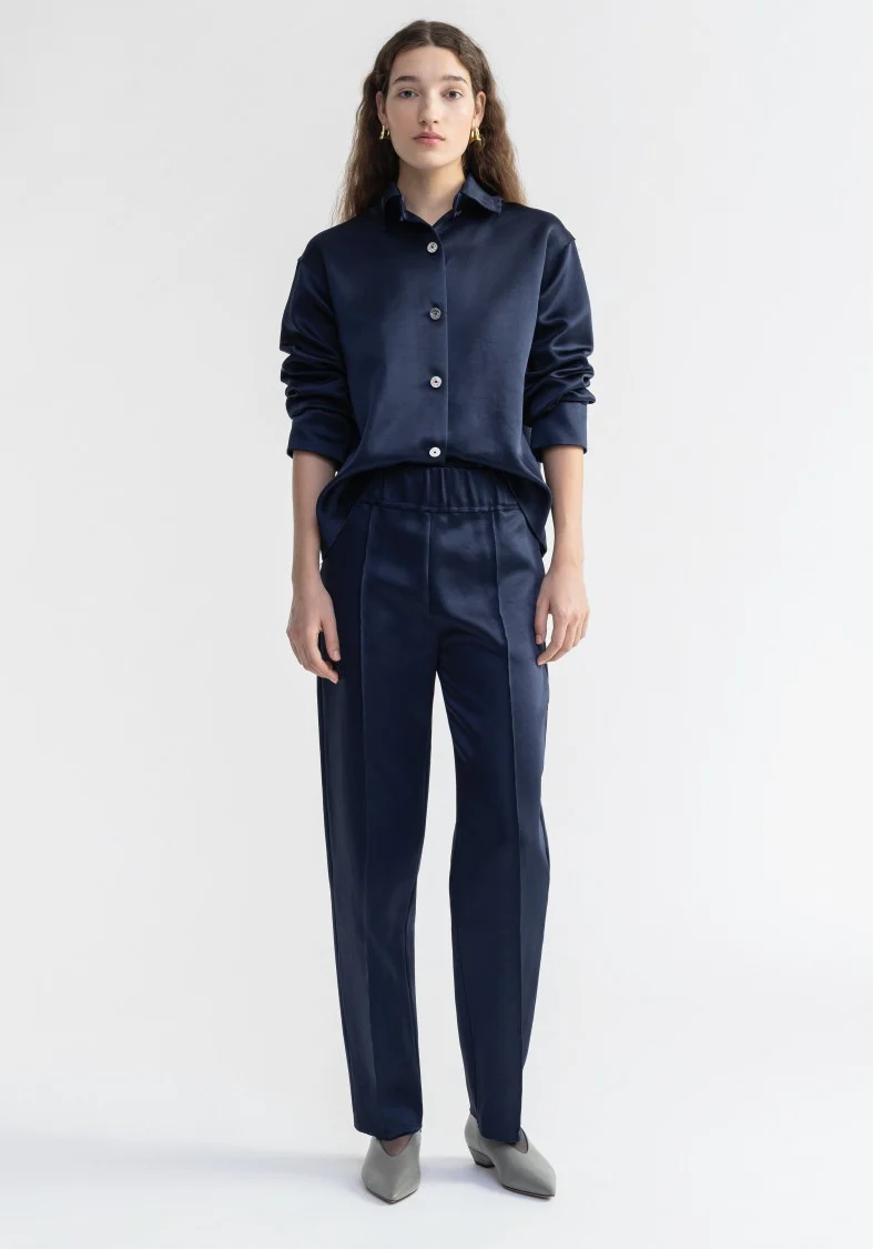 Aura - Heavy Satin Straight Pants