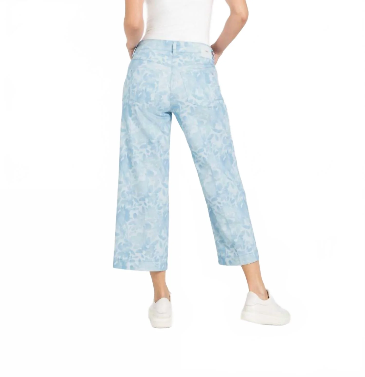 Women's Dream Culotte Pant In Cloudy Blue Print