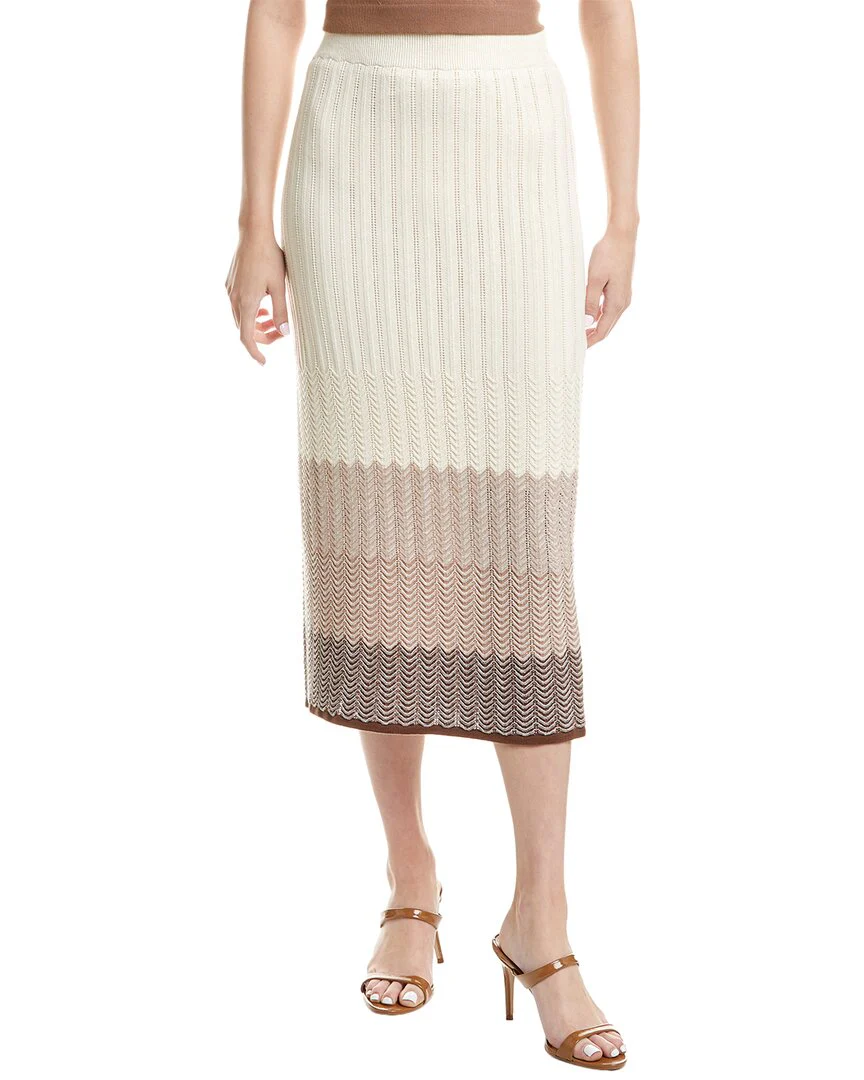 Design History Linen-Blend Midi Skirt