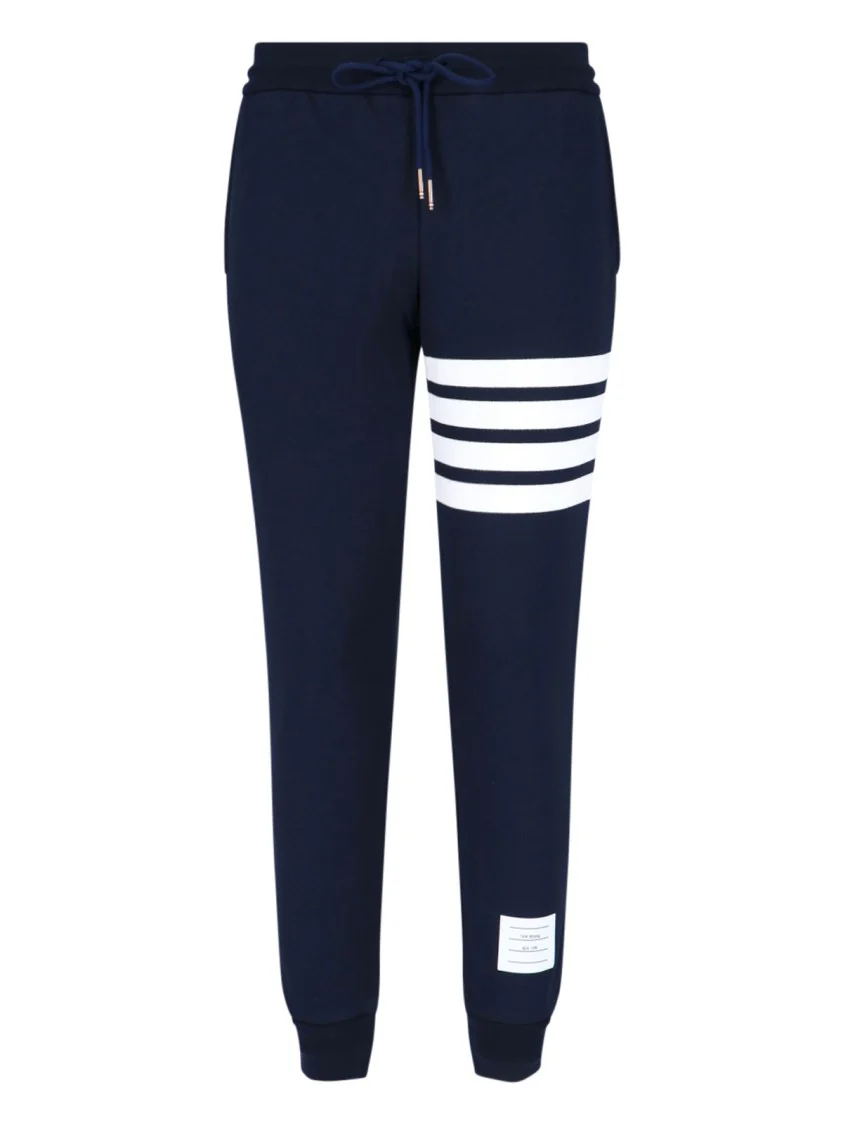 4-Bar Tracksuit Bottoms – Blue