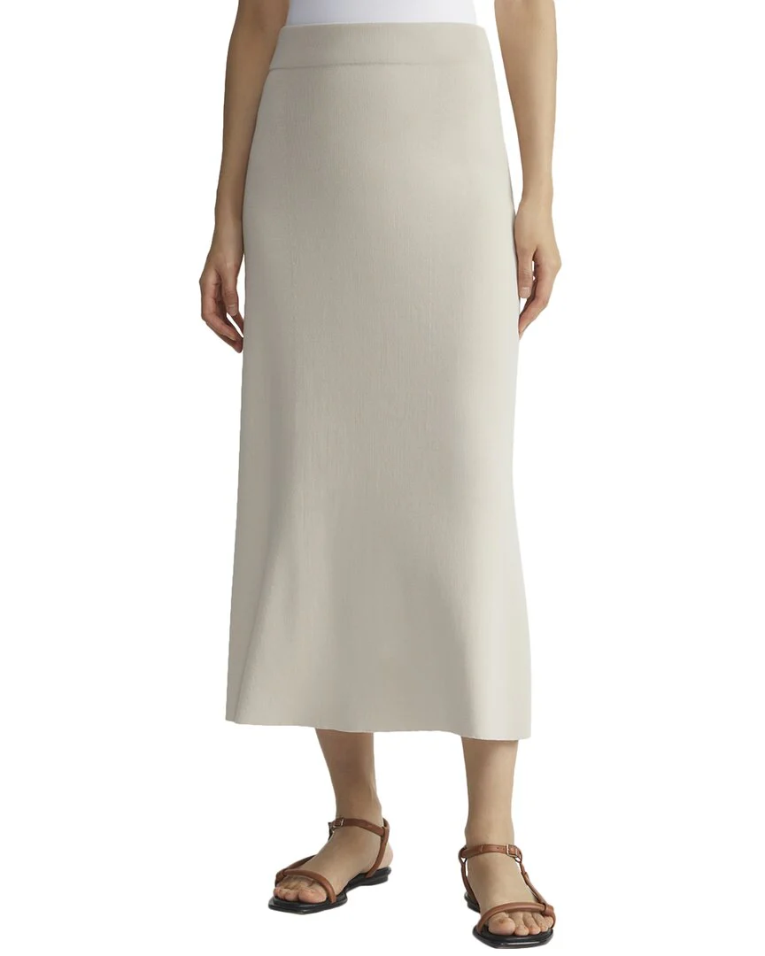 Lafayette 148 New York Ribbed Pull On Knit Skirt