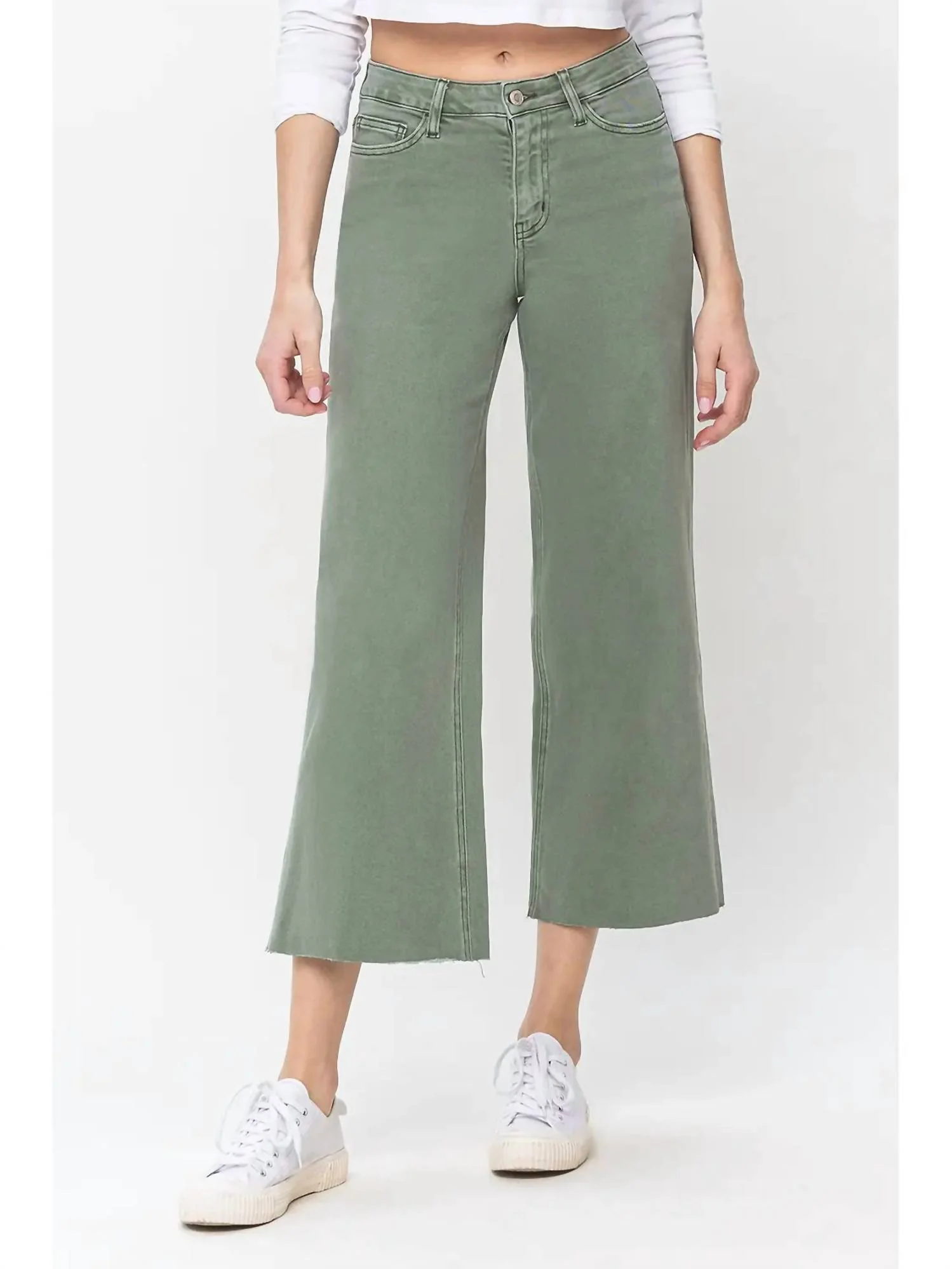 Conquer Jeans In Army Green