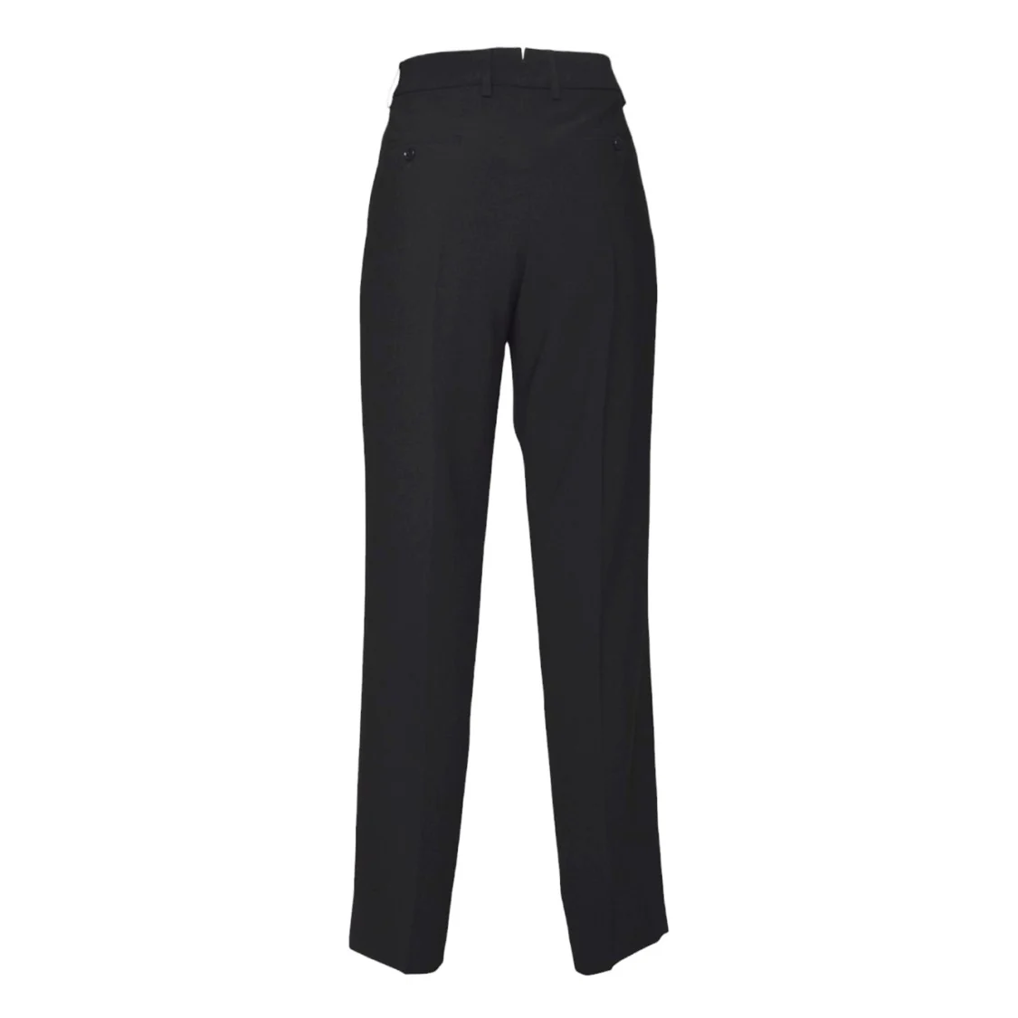 Black Crepe Cady Trousers