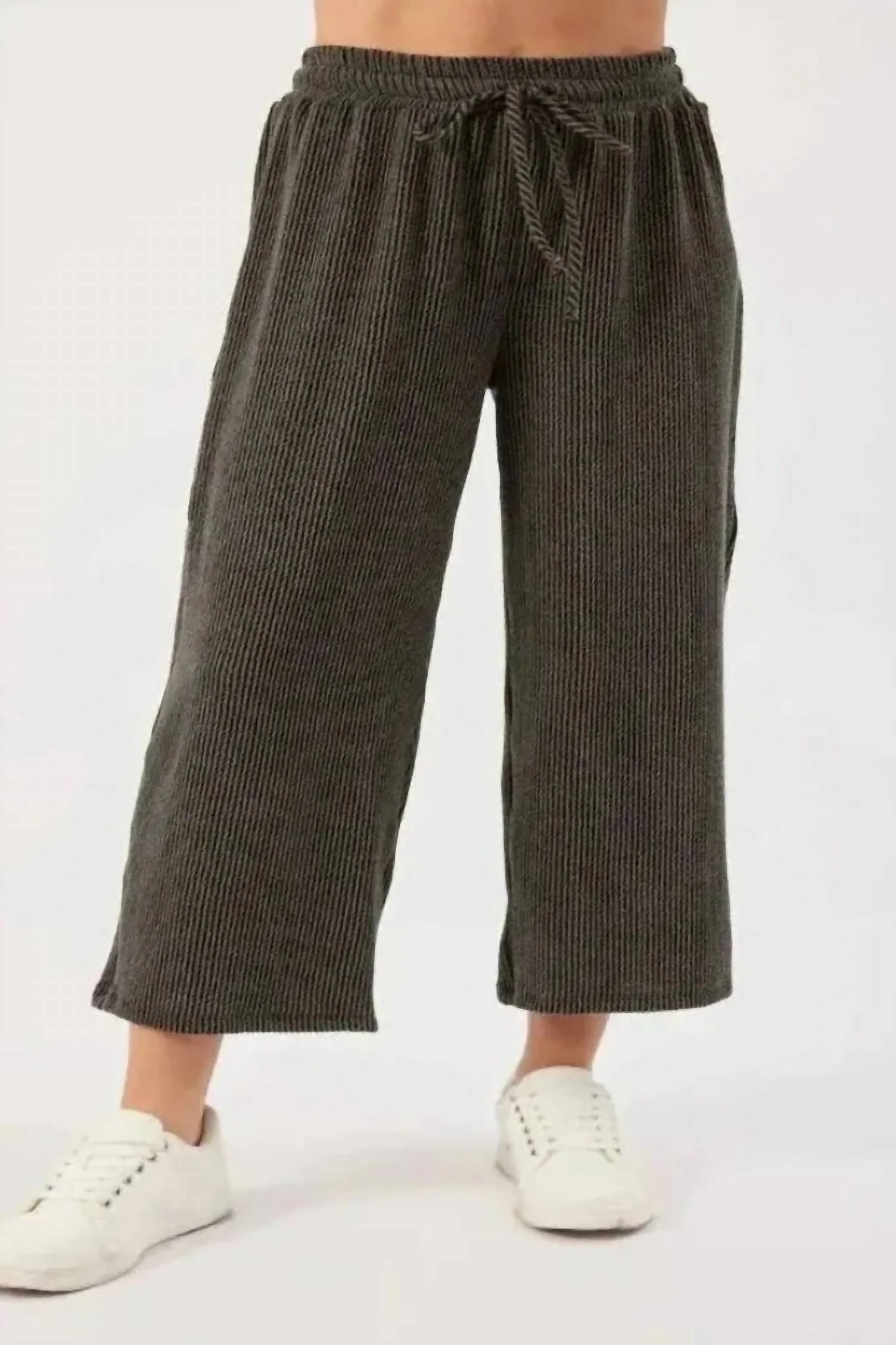 Amanda Wide Leg Pant In Black