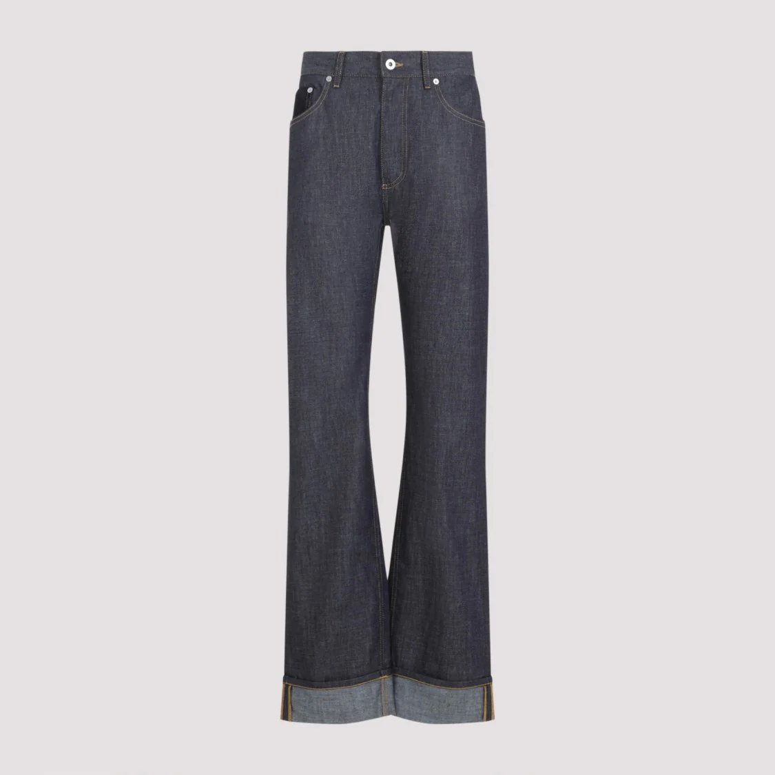 Intrecciato Pocket Blue Cotton Jeans