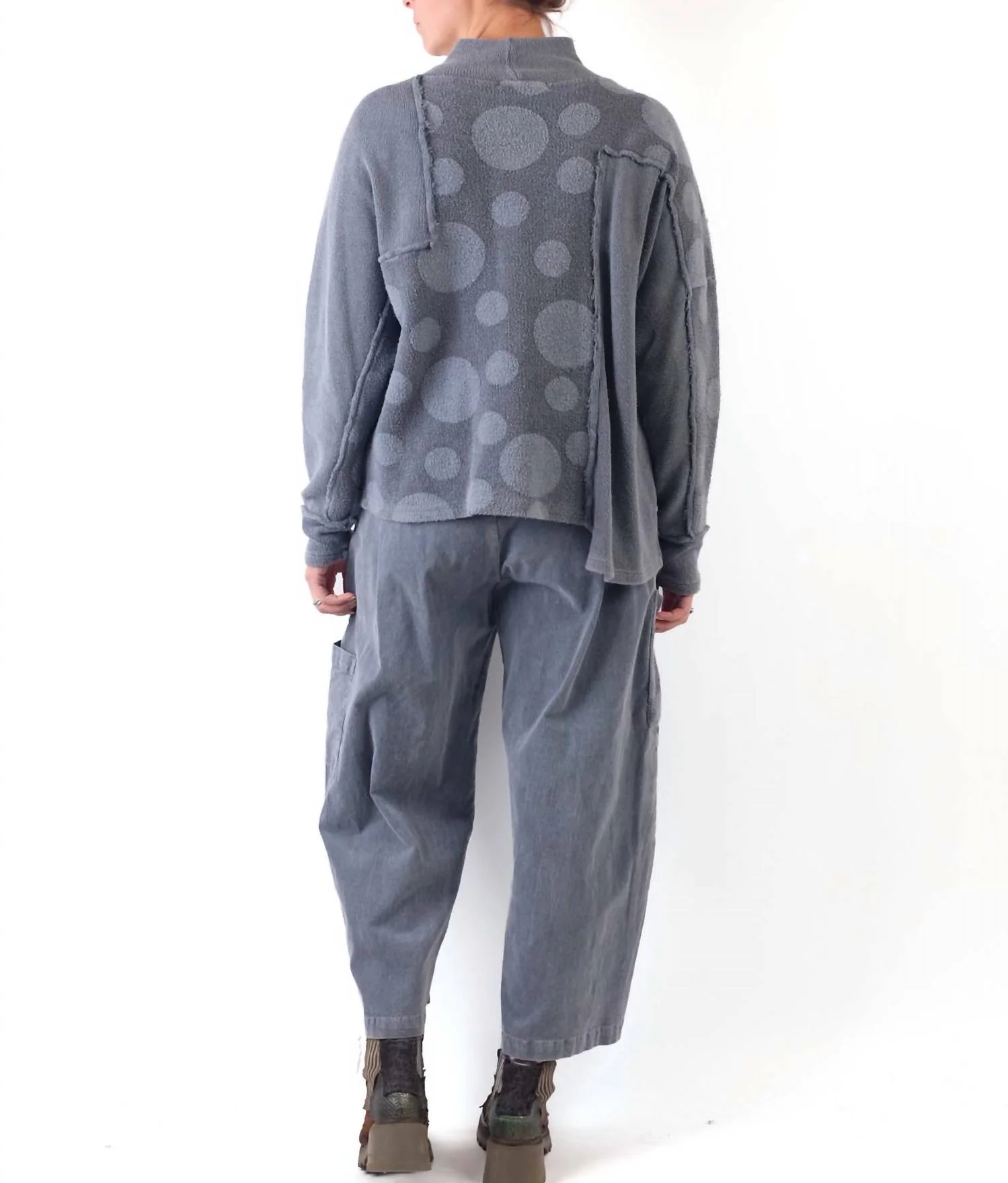 Winona Wide Leg Pant In Grey