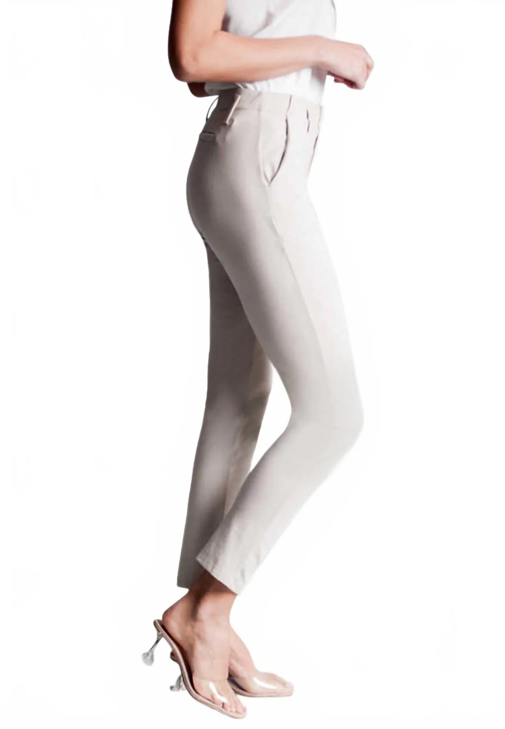 Easy Street Stretch Chino Pant In Pebble