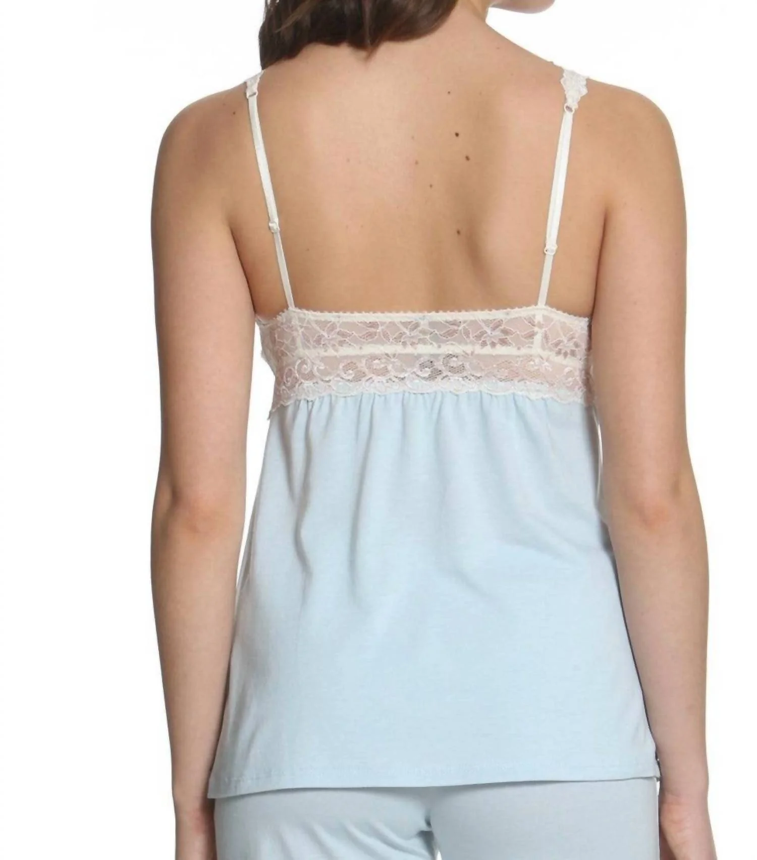Penelope Tank Camisole Boxer Pajama Set In Starlight Blue