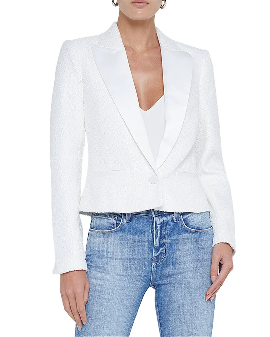 L'AGENCE Scarlet Crop Blazer