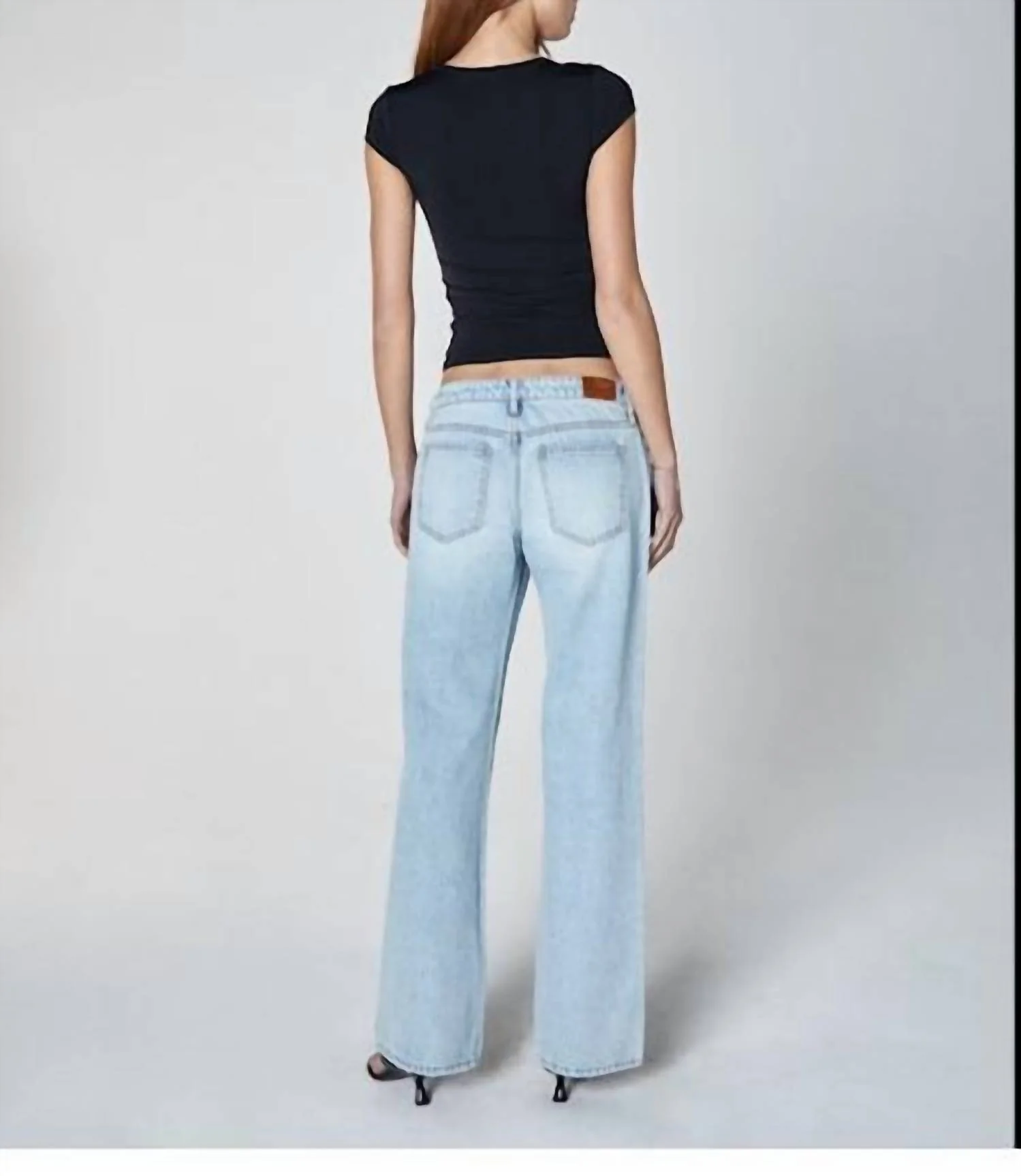Jody Wide Leg Bell Jean In Light Denim