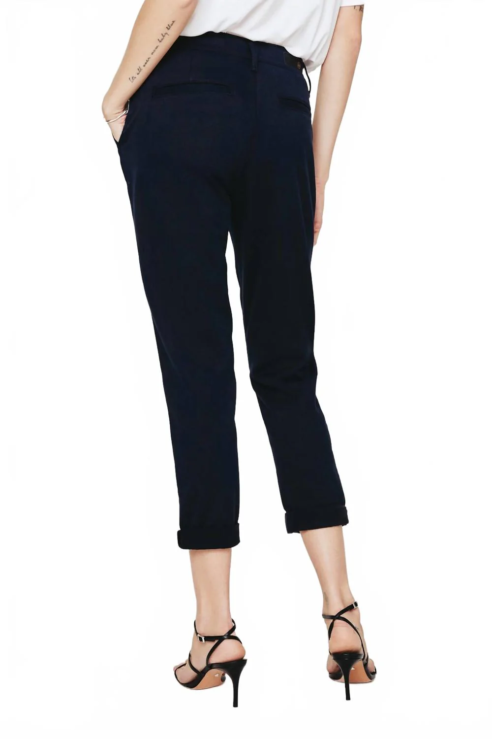 Caden Cropped Ankle Trouser In Midnight Berlin