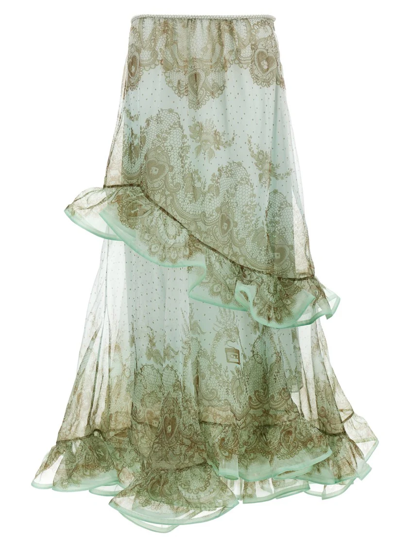 'Crush Flutter Maxi' Skirt