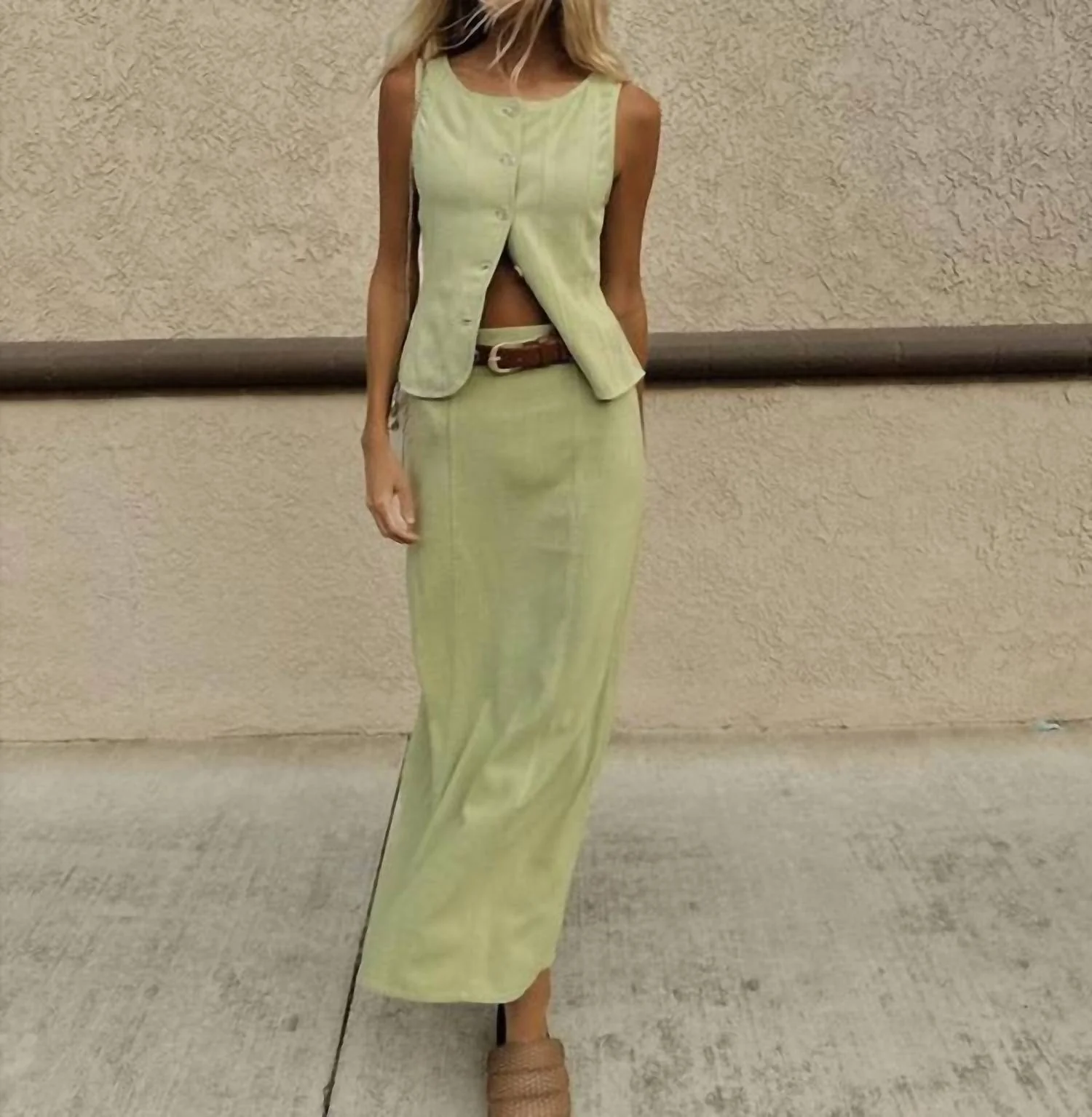 Anais Skirt In Pistachio