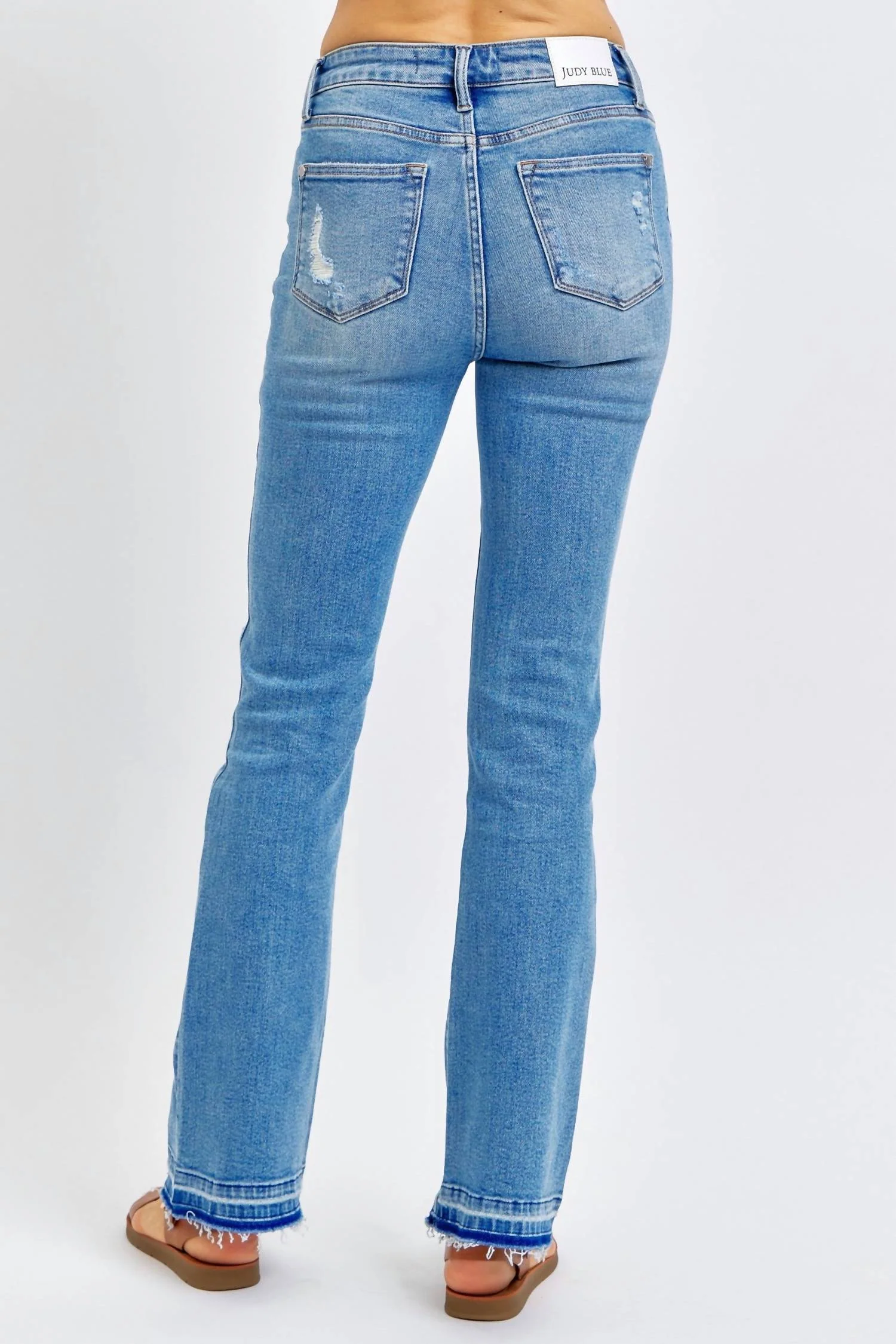 Mr Destroy & Released Hem Women's Bootcut Jeans In Denim